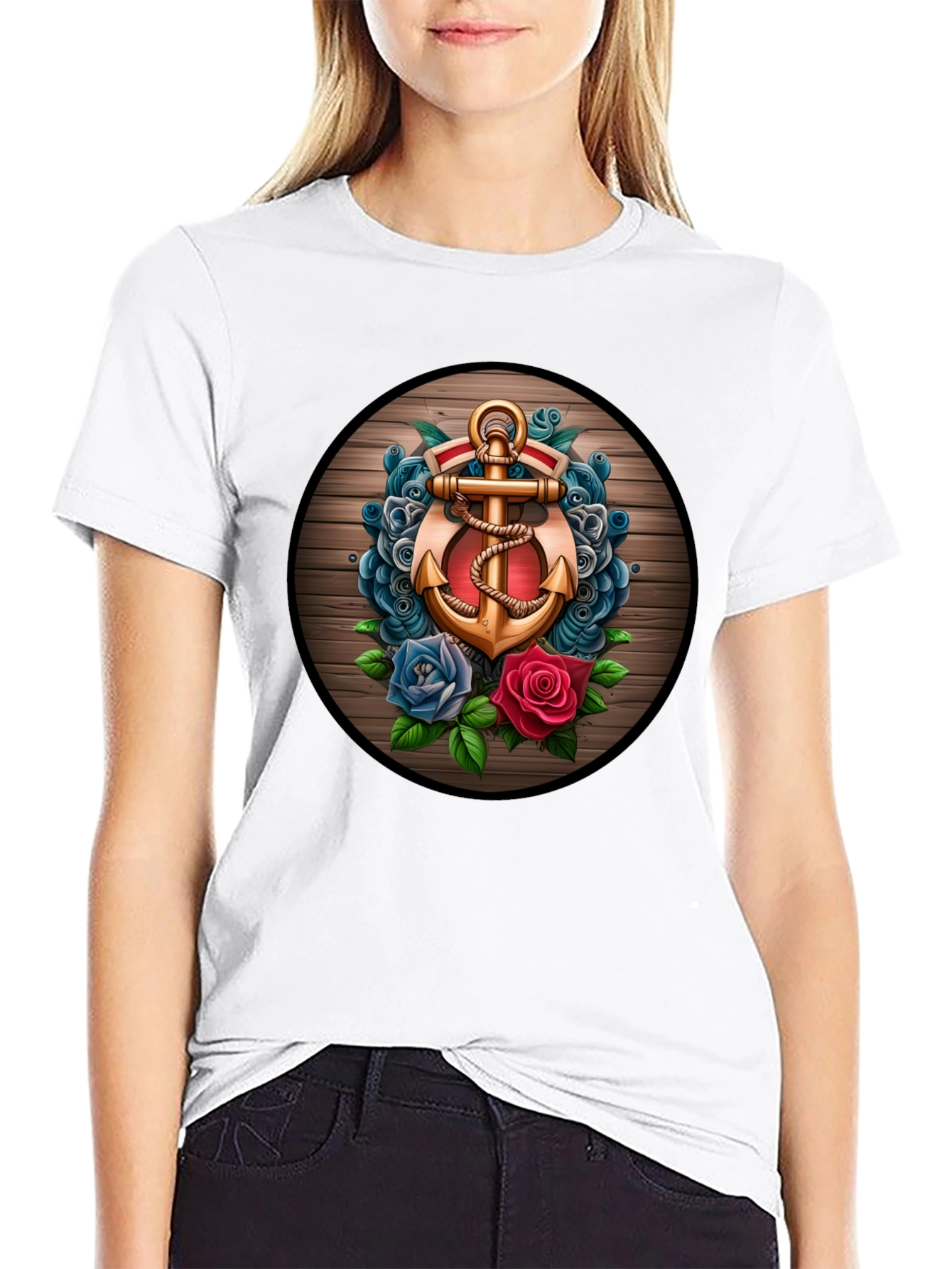 Anchor & Roses Graphic T-Shirt