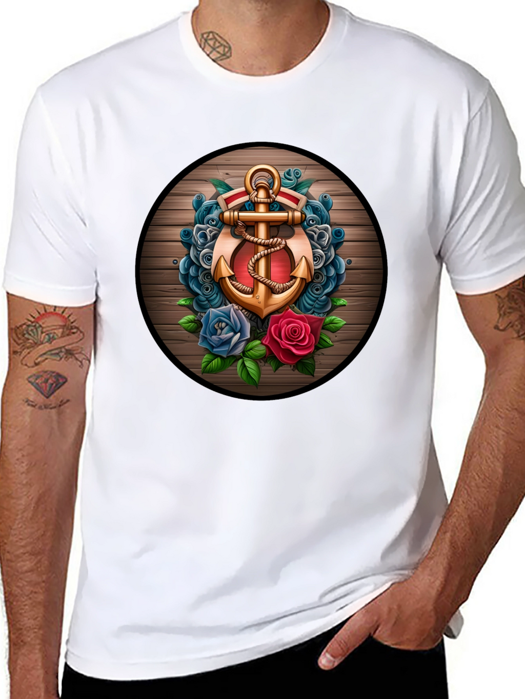 Anchor & Roses Graphic T-Shirt