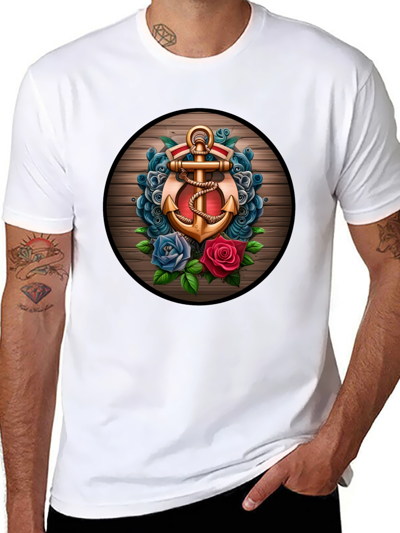 Anchor & Roses Graphic T-Shirt