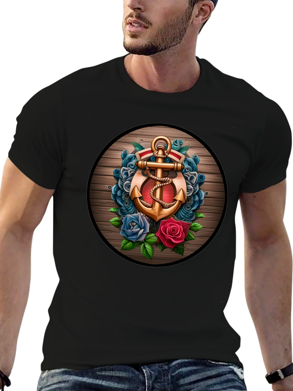 Anchor & Roses Graphic T-Shirt