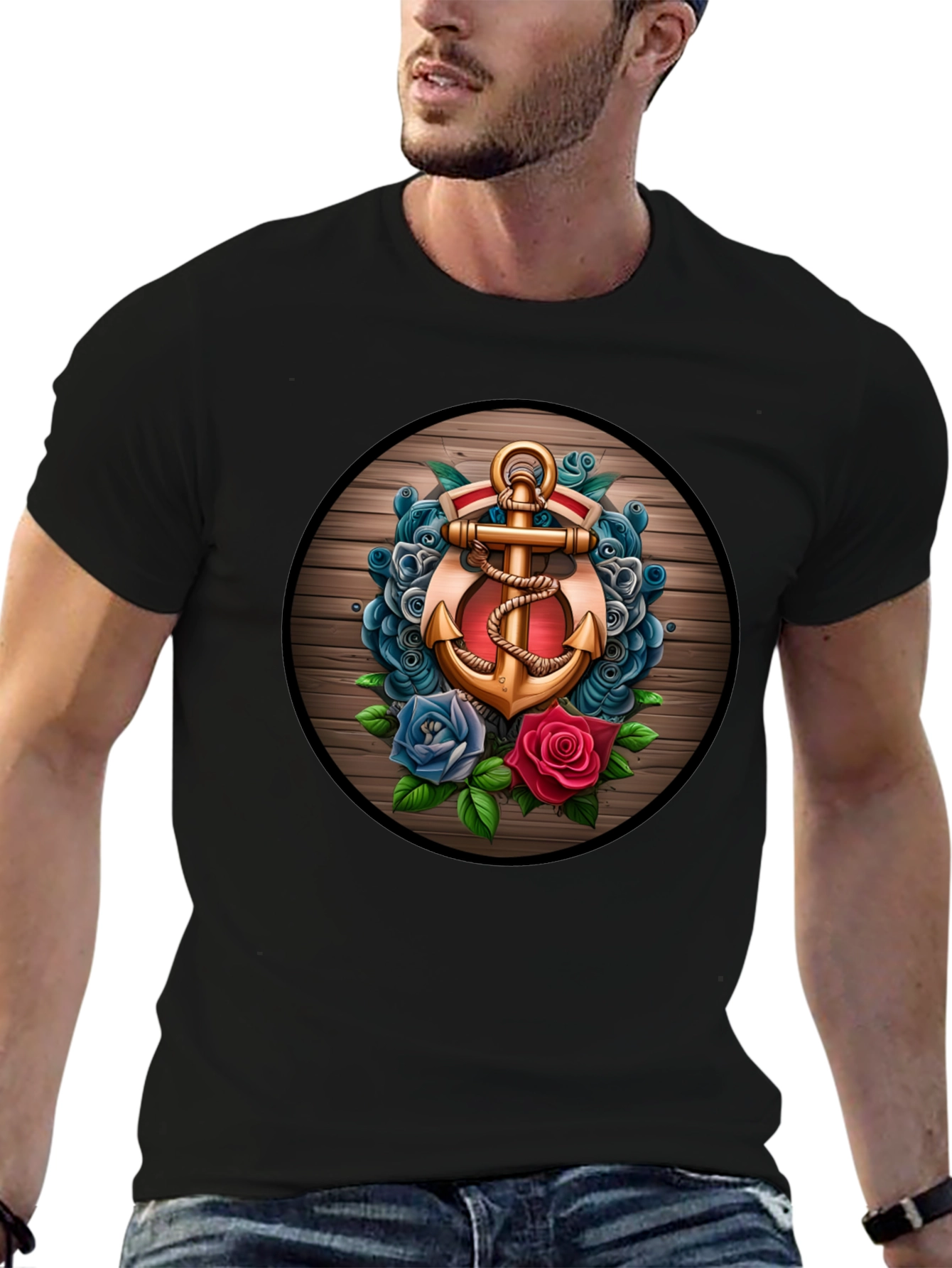 Anchor & Roses Graphic T-Shirt