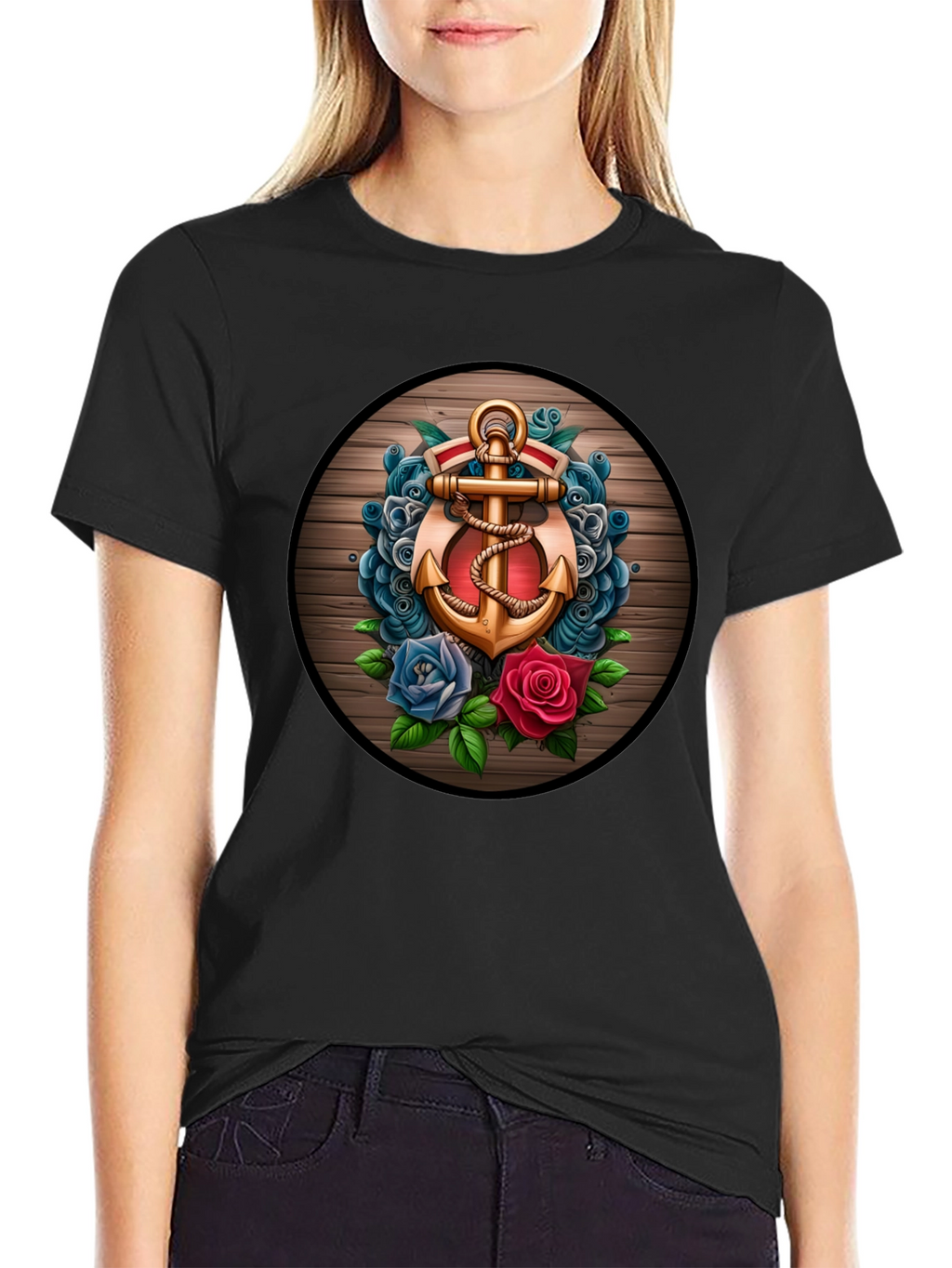 Anchor & Roses Graphic T-Shirt