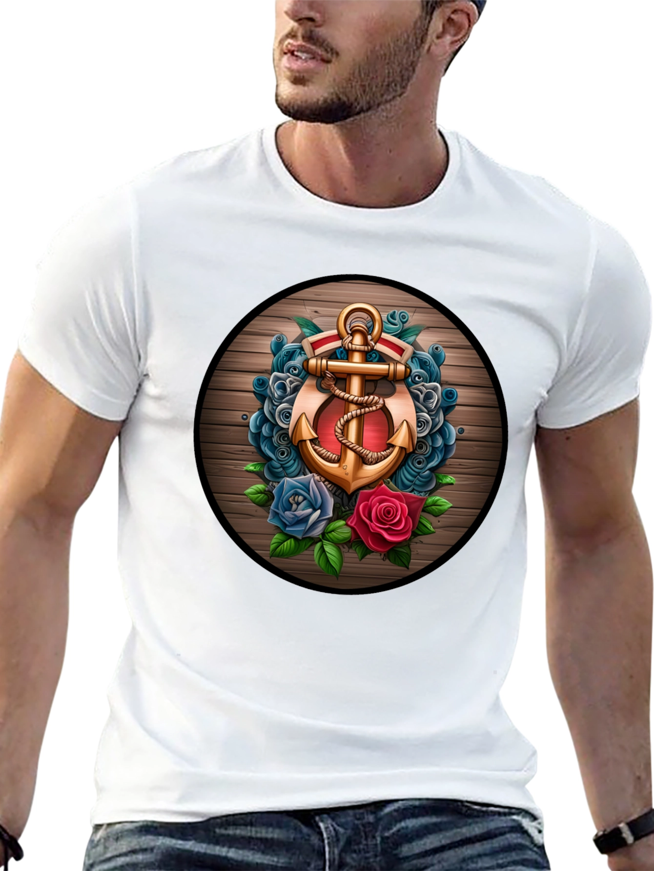 Anchor & Roses Graphic T-Shirt