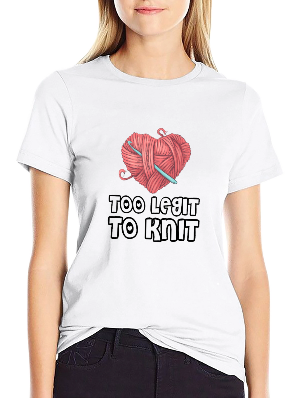 Too Legit to Knit Graphic T-Shirt