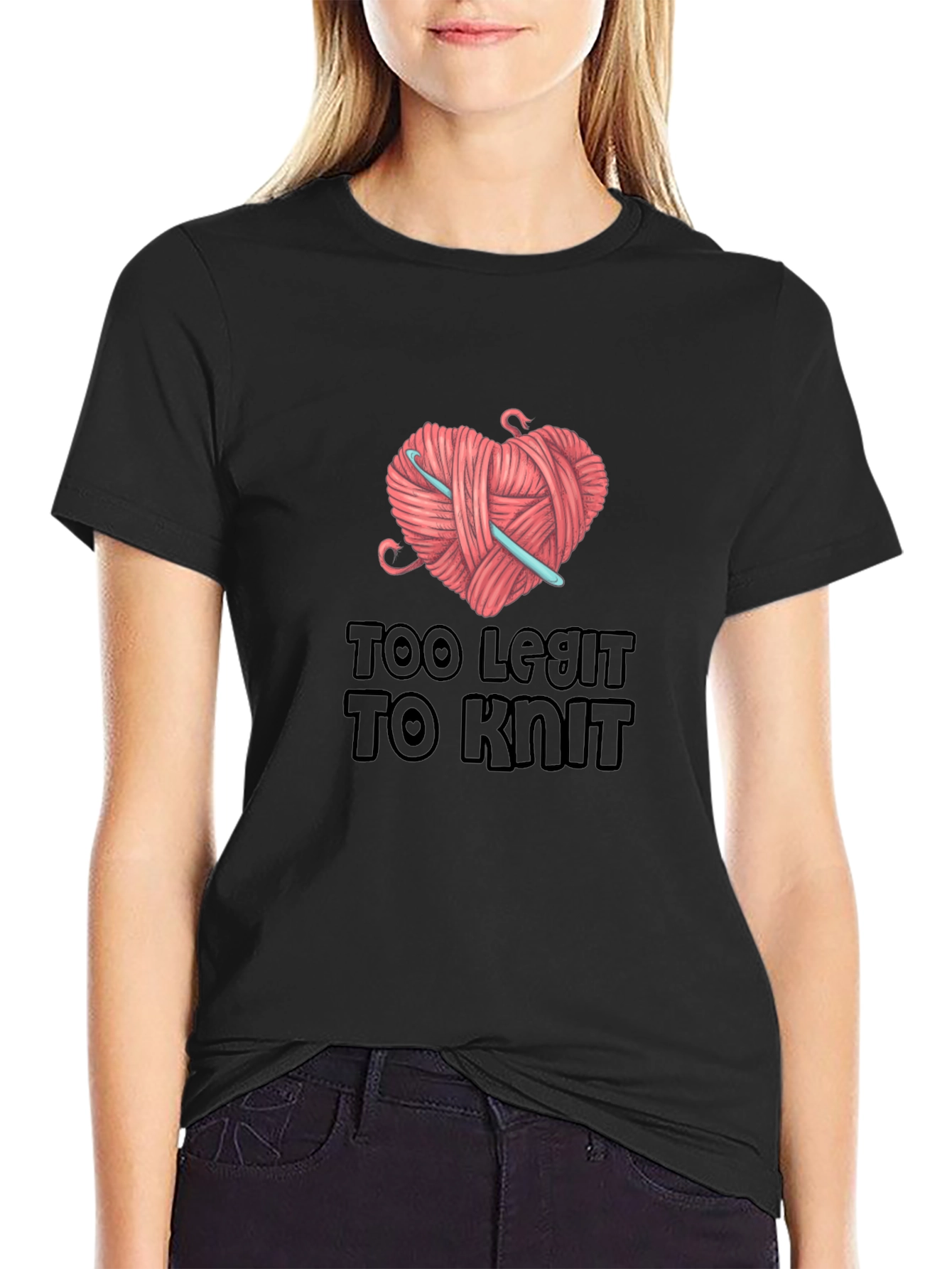 Too Legit to Knit Graphic T-Shirt