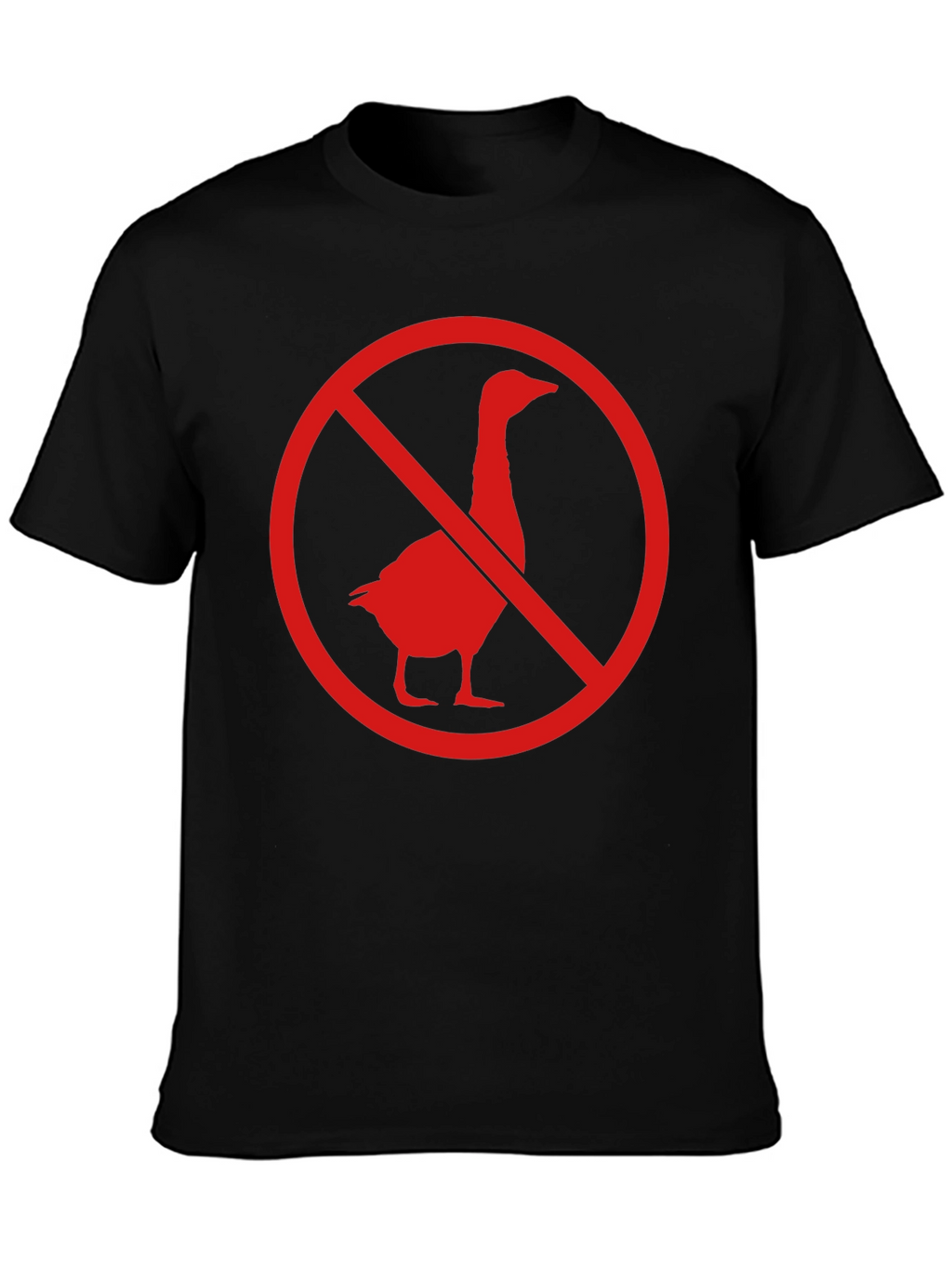 No Geese Allowed Black T-Shirt