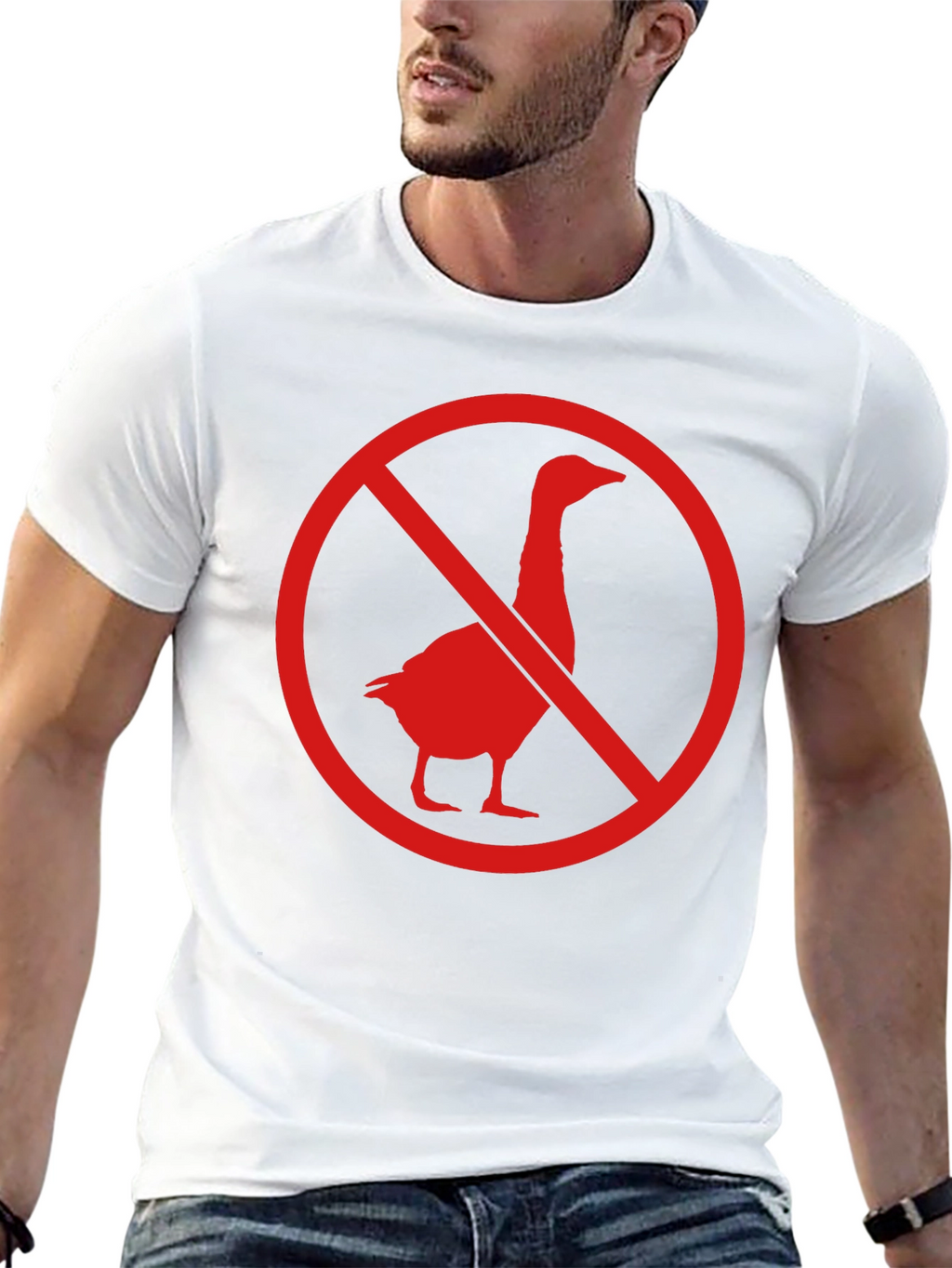 No Geese Allowed Black T-Shirt