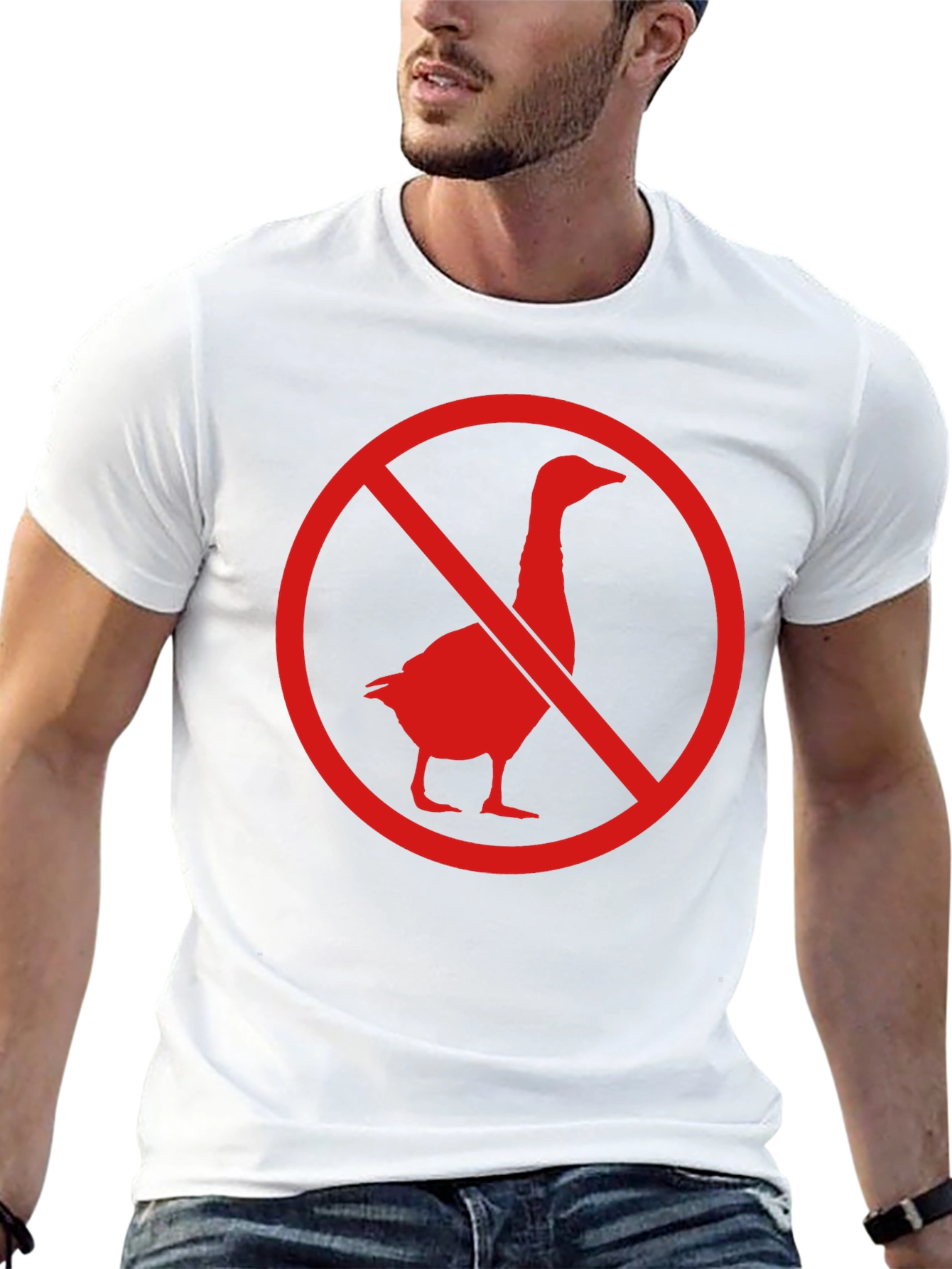 No Geese Allowed Black T-Shirt