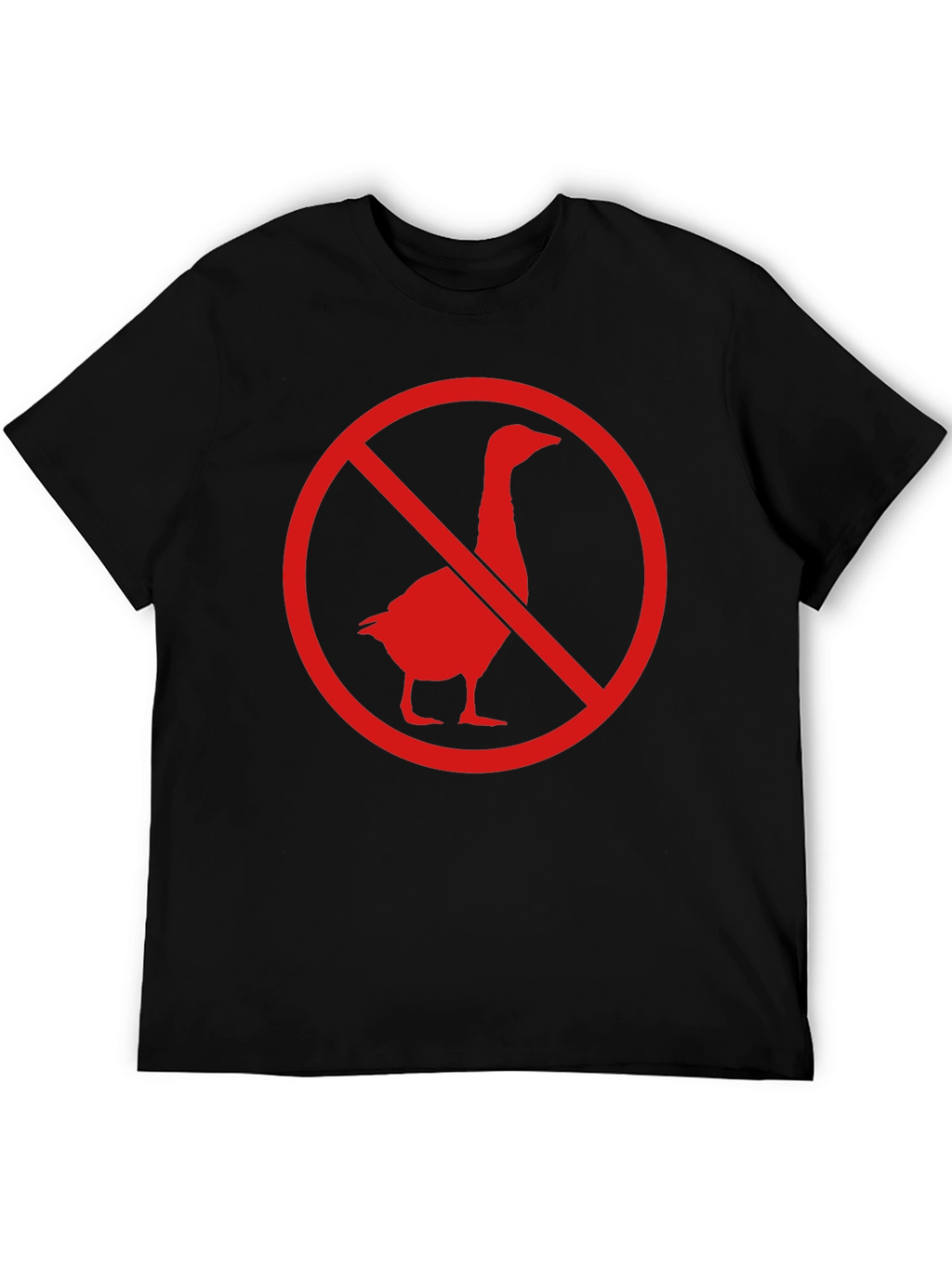 No Geese Allowed Black T-Shirt