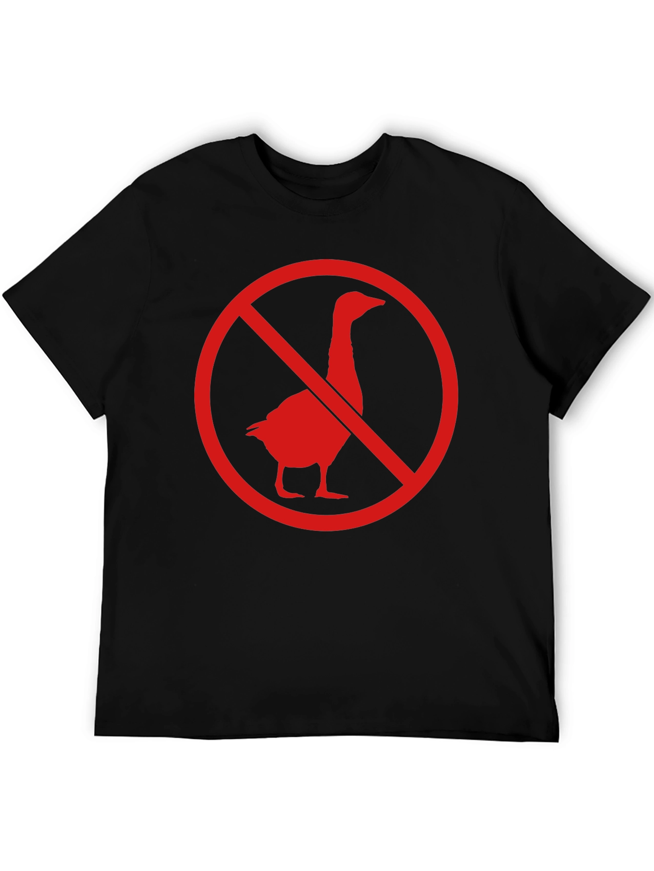 No Geese Allowed Black T-Shirt