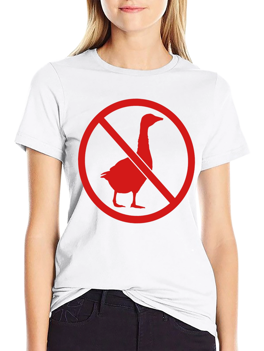 No Geese Allowed Black T-Shirt