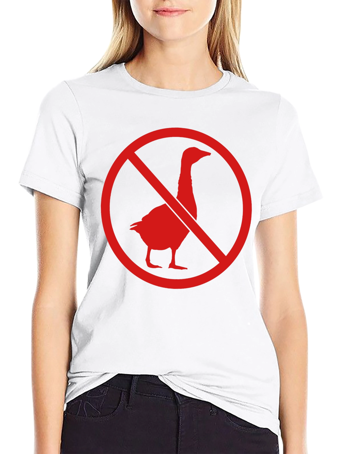 No Geese Allowed Black T-Shirt