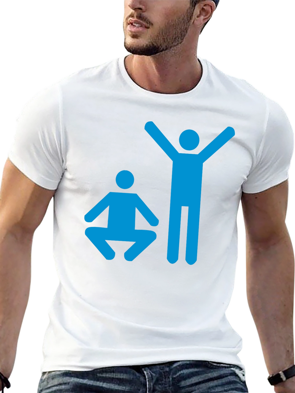 Yoga Pose Graphic T-Shirt - Black Cotton Tee