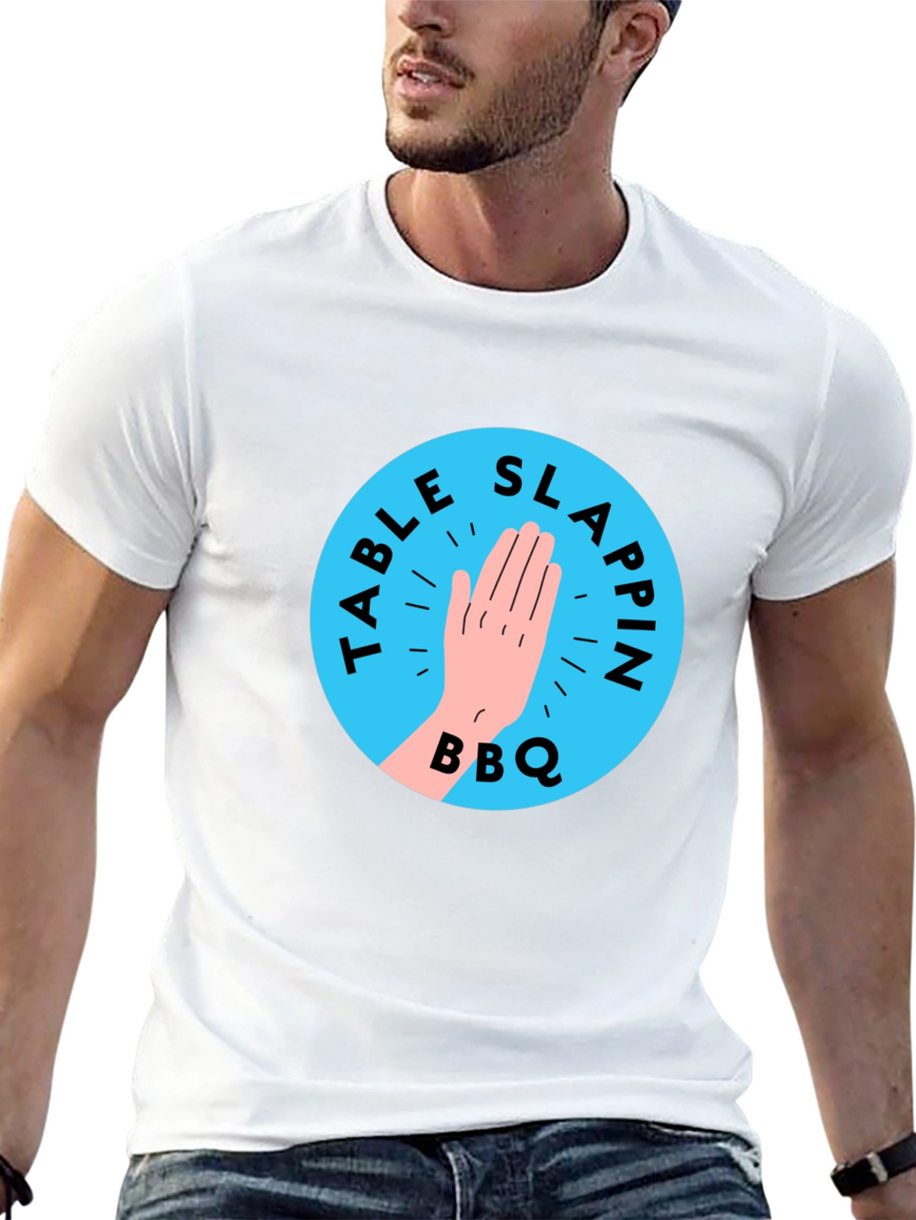 Table Slappin BBQ Black T-Shirt