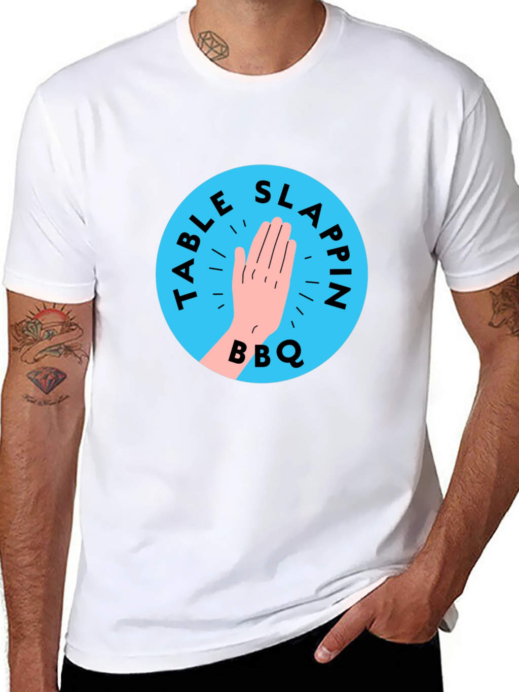 Table Slappin BBQ Black T-Shirt