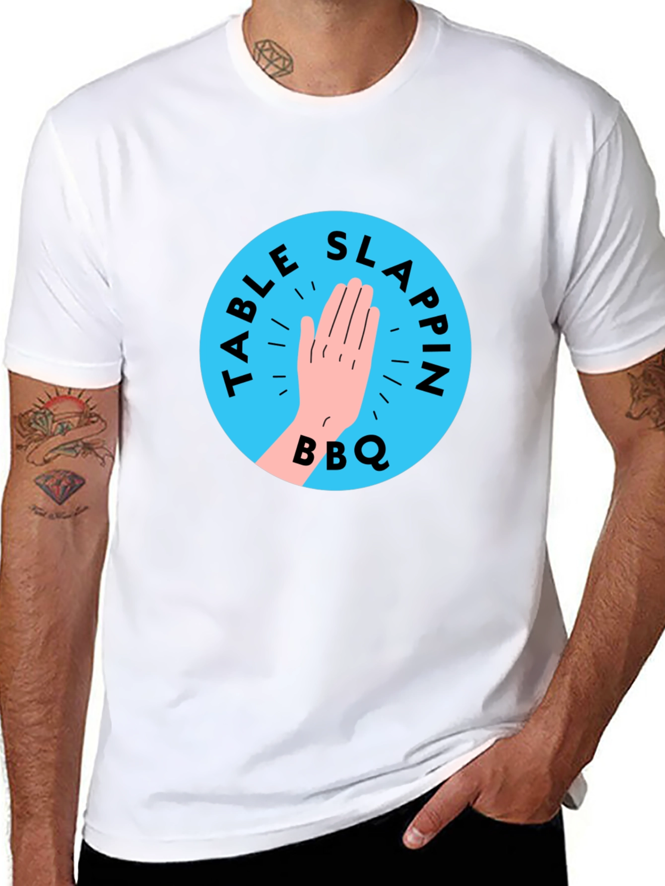 Table Slappin BBQ Black T-Shirt