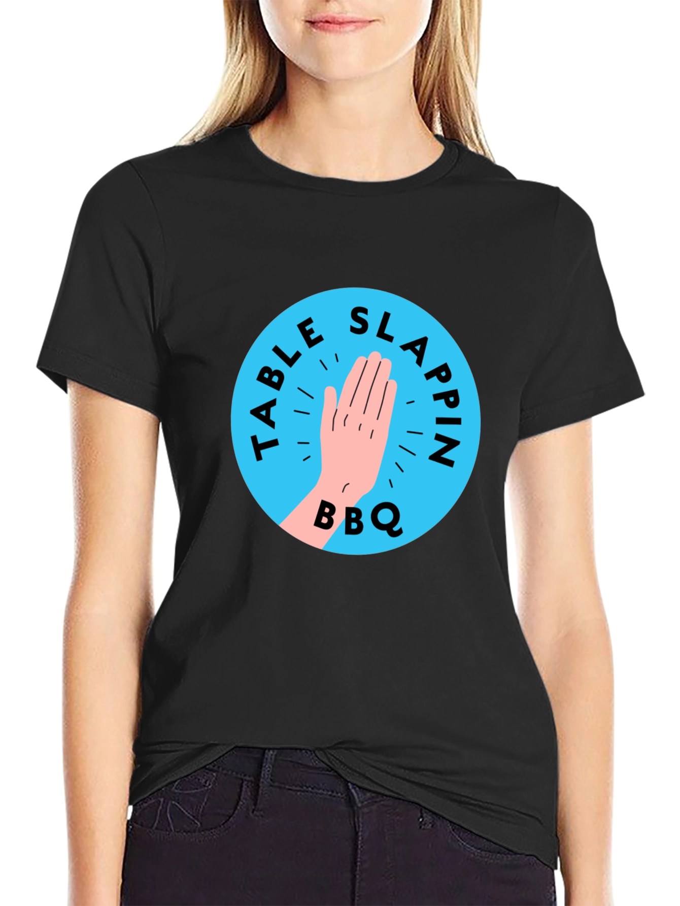 Table Slappin BBQ Black T-Shirt
