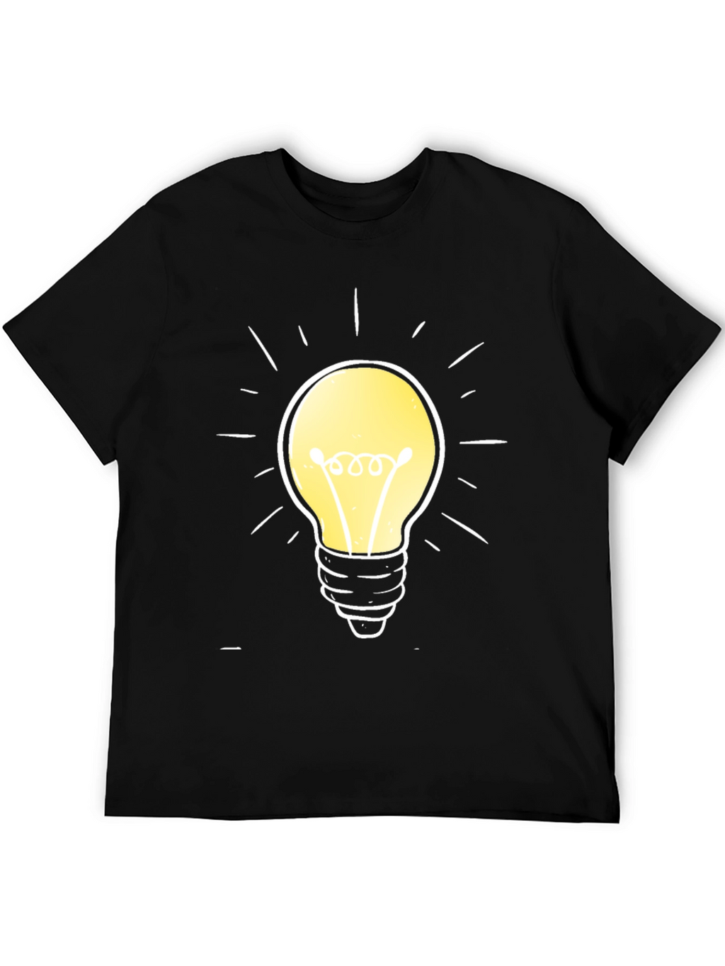 Bright Idea T-Shirt -  Cotton Crew Neck Tee