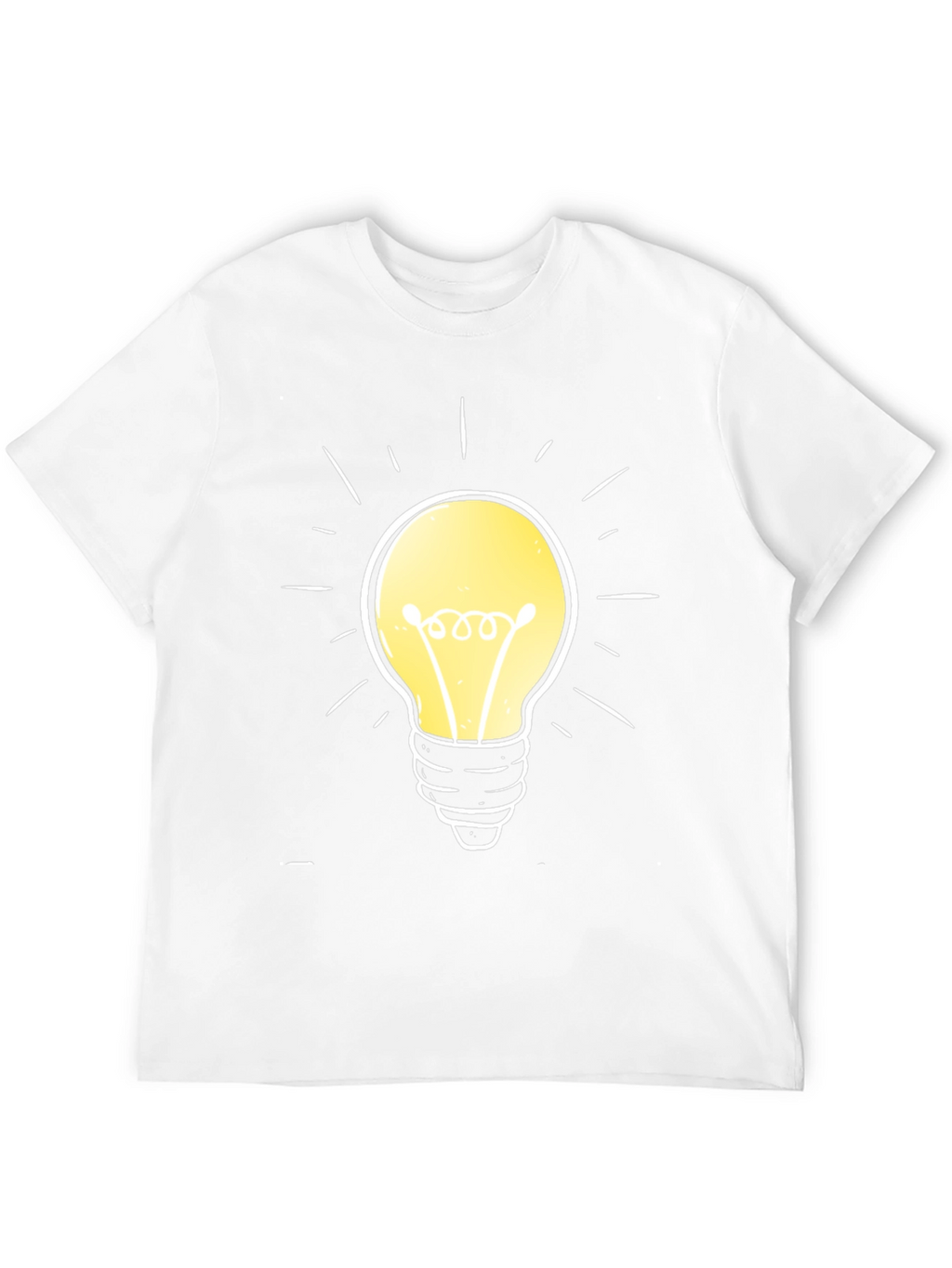 Bright Idea T-Shirt -  Cotton Crew Neck Tee