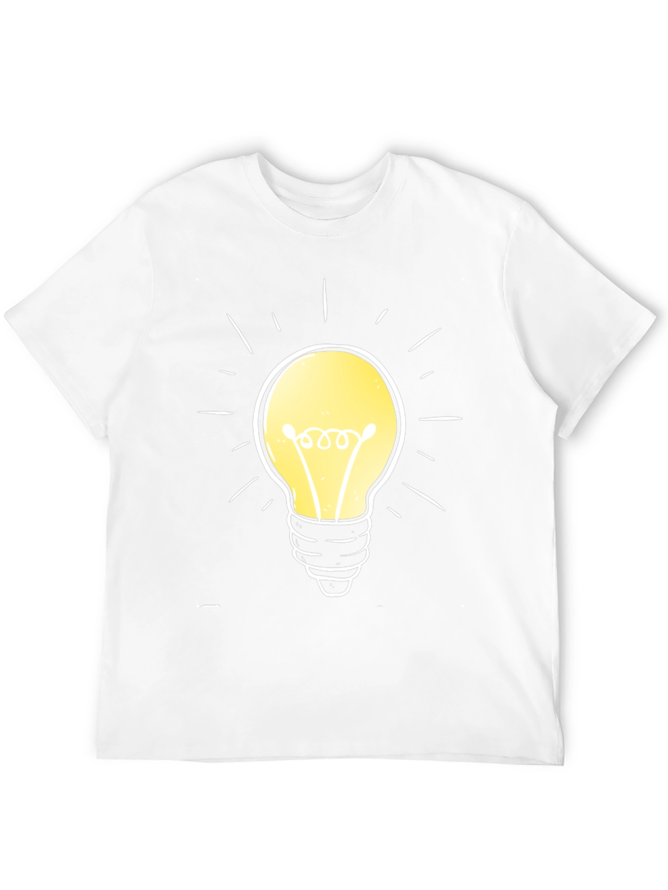 Bright Idea T-Shirt -  Cotton Crew Neck Tee