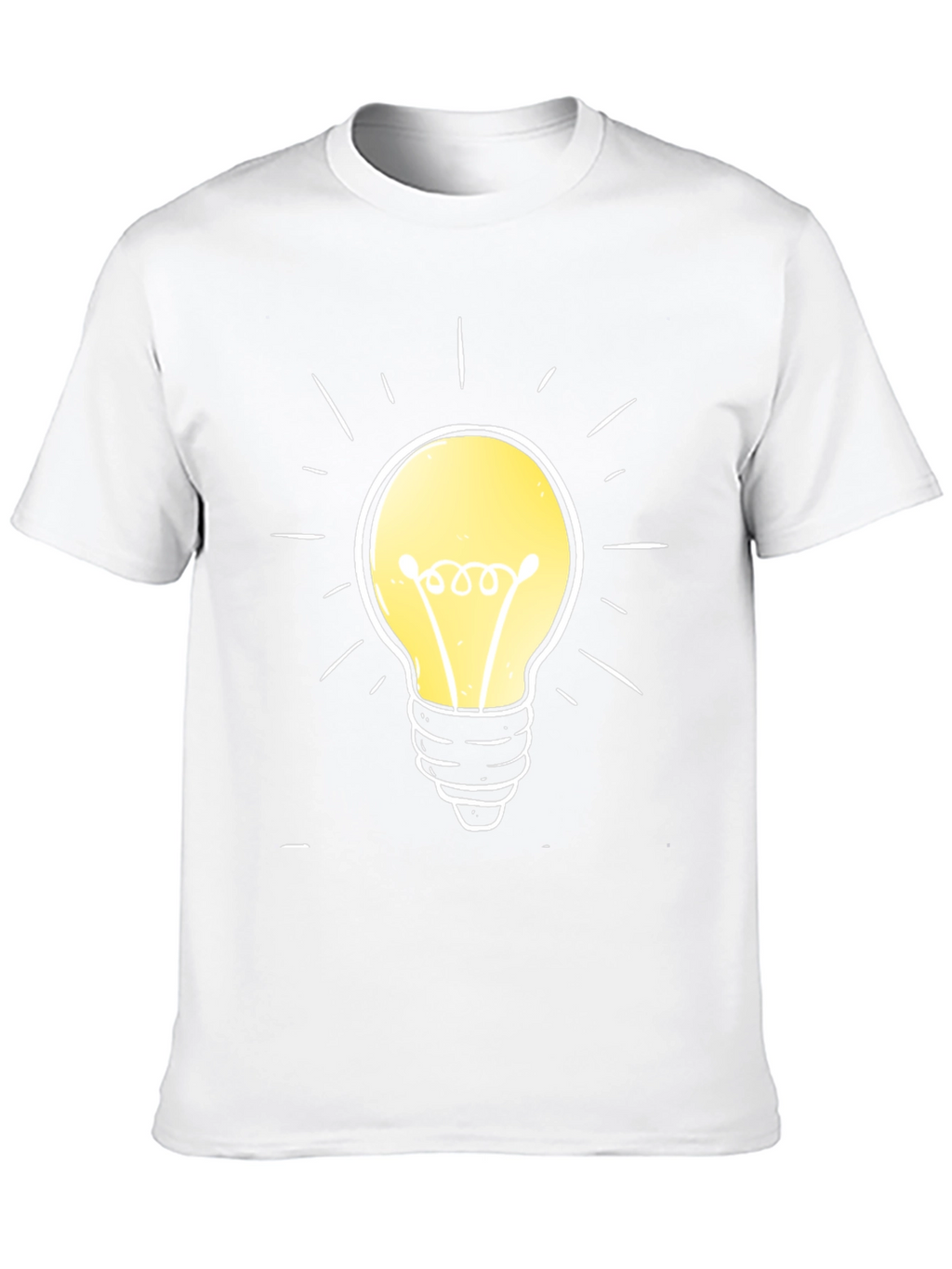 Bright Idea T-Shirt -  Cotton Crew Neck Tee