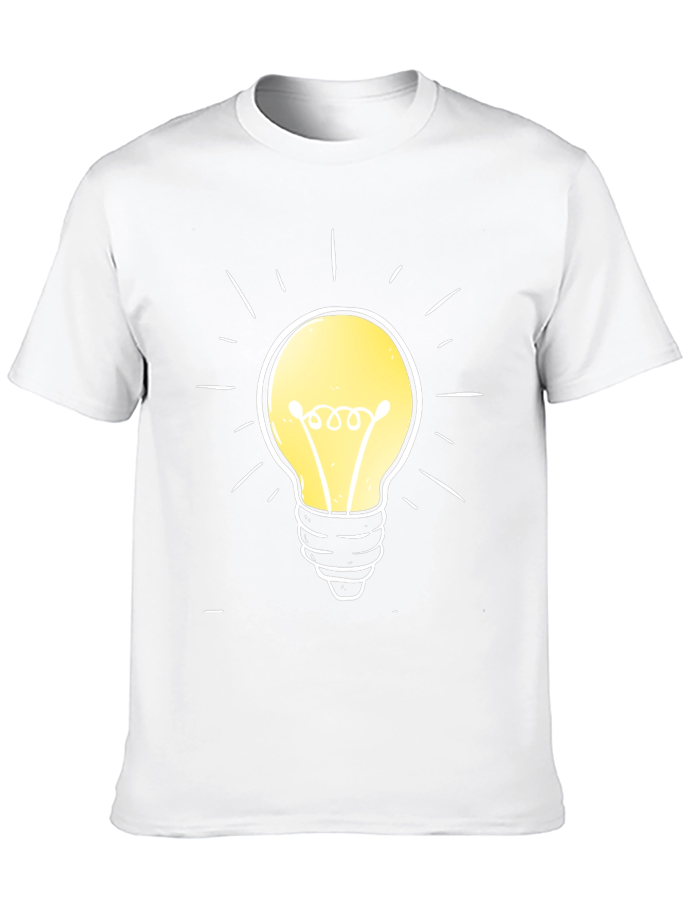 Bright Idea T-Shirt -  Cotton Crew Neck Tee