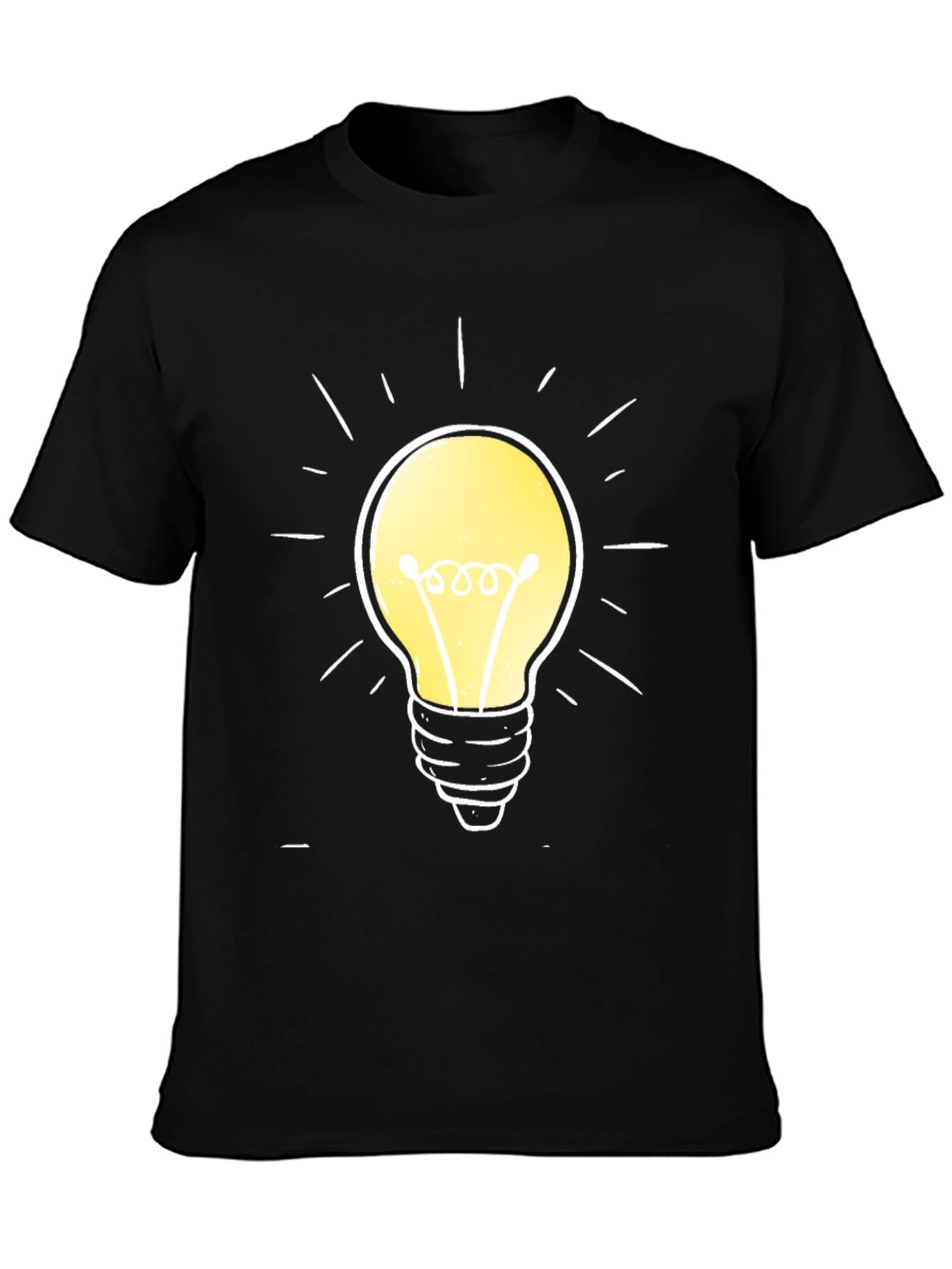 Bright Idea T-Shirt -  Cotton Crew Neck Tee