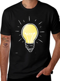 Bright Idea T-Shirt -  Cotton Crew Neck Tee