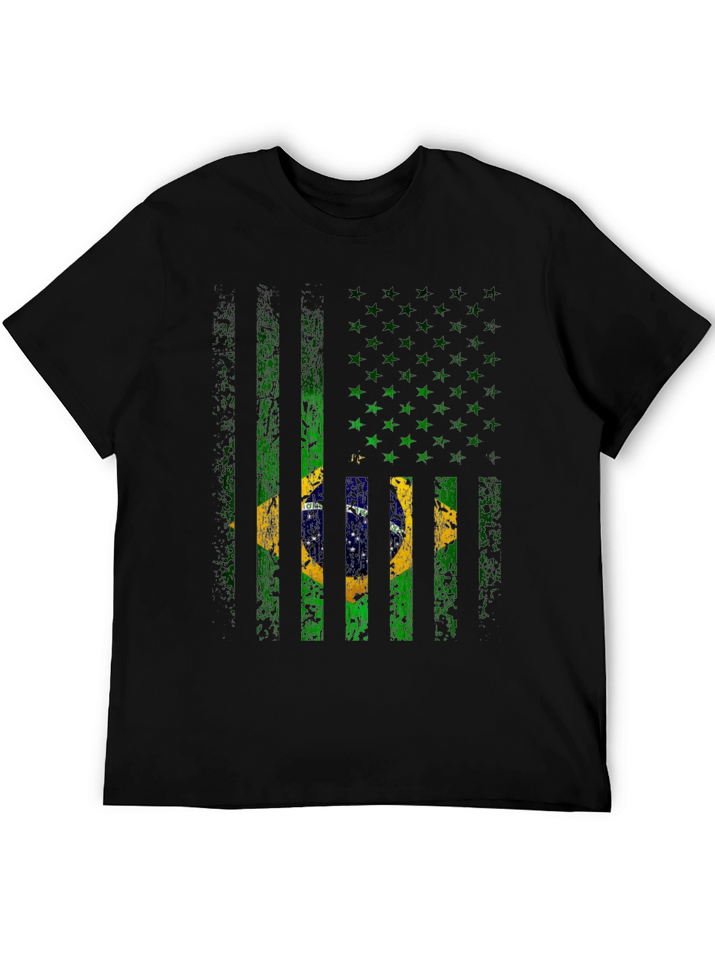 Brazil Flag T-Shirt - Distressed Graphic Tee