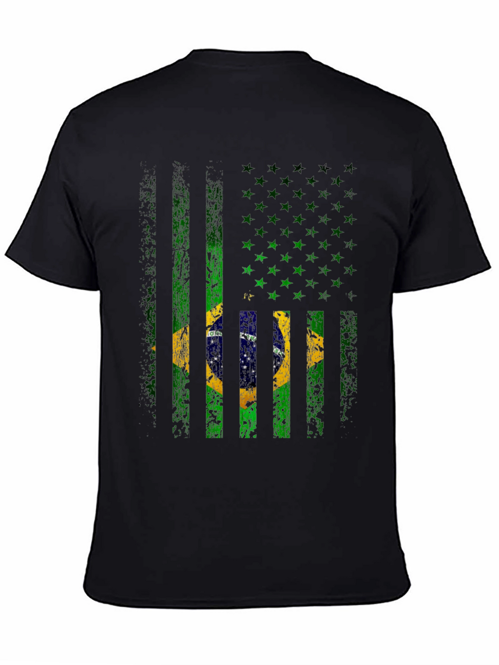 Brazil Flag T-Shirt - Distressed Graphic Tee