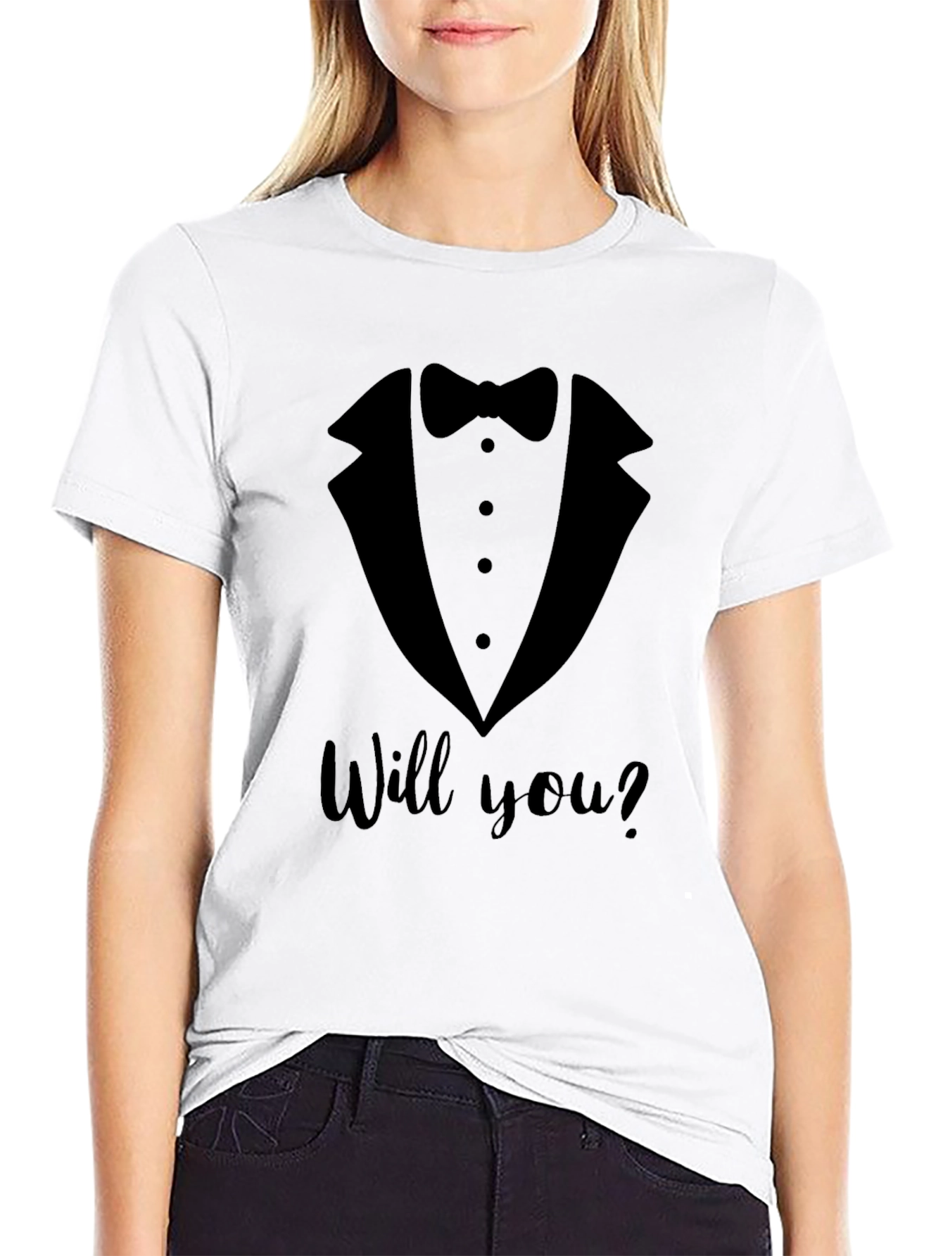 Tuxedo Proposal T-Shirt - Will You?