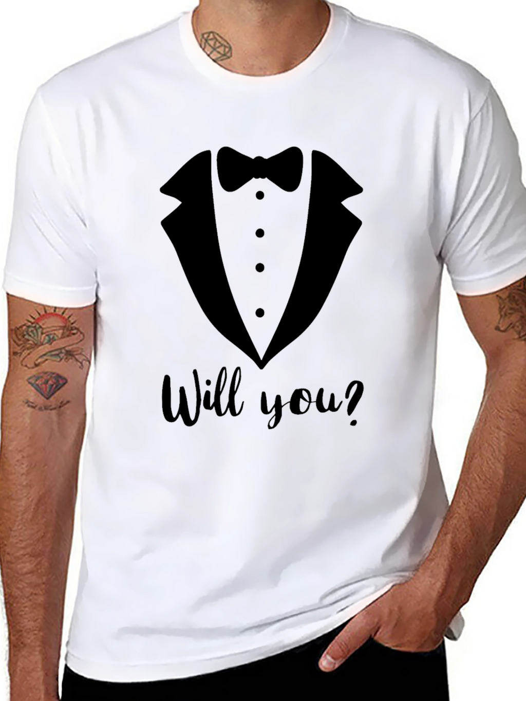 Tuxedo Proposal T-Shirt - Will You?