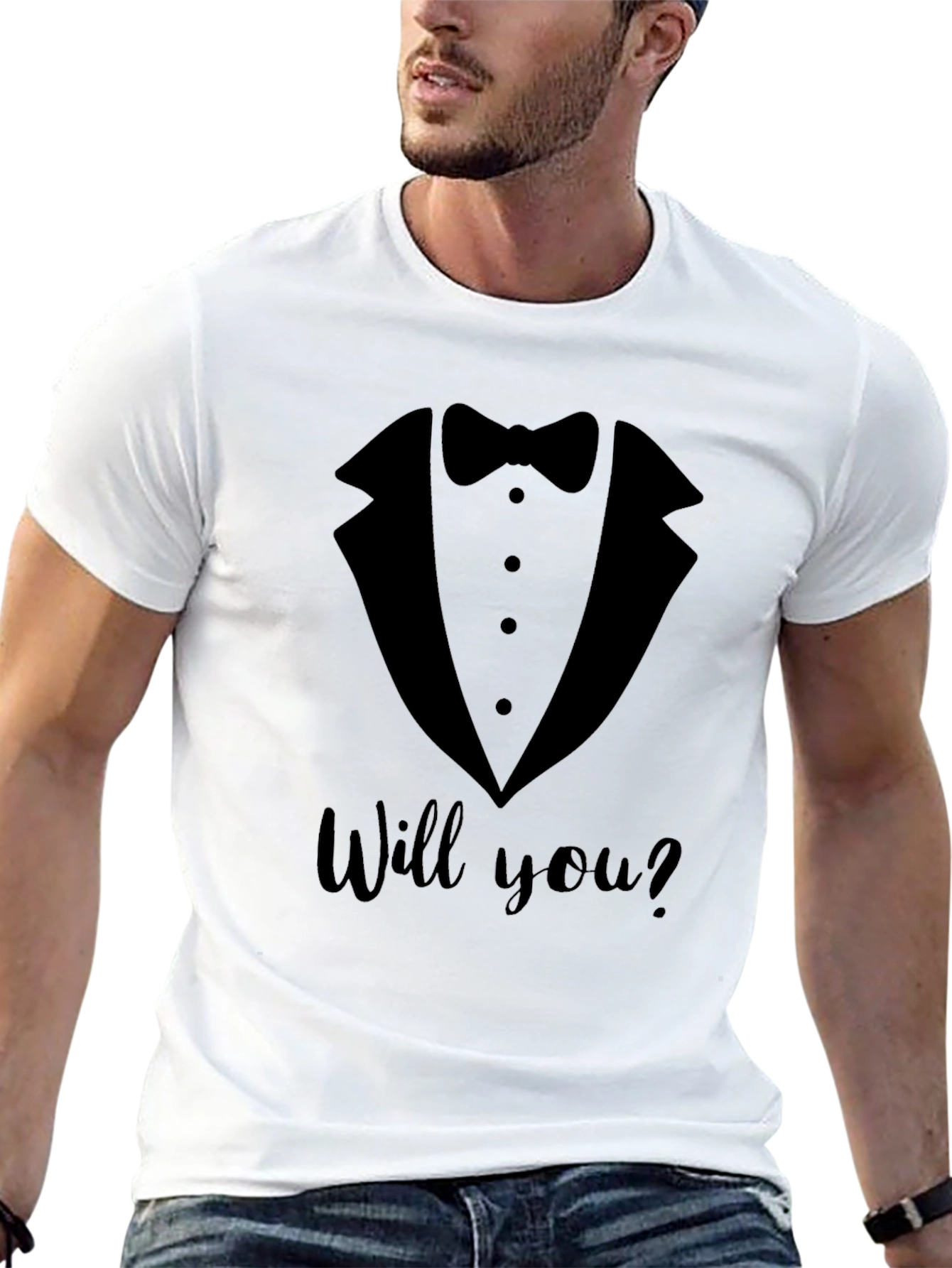 Tuxedo Proposal T-Shirt - Will You?