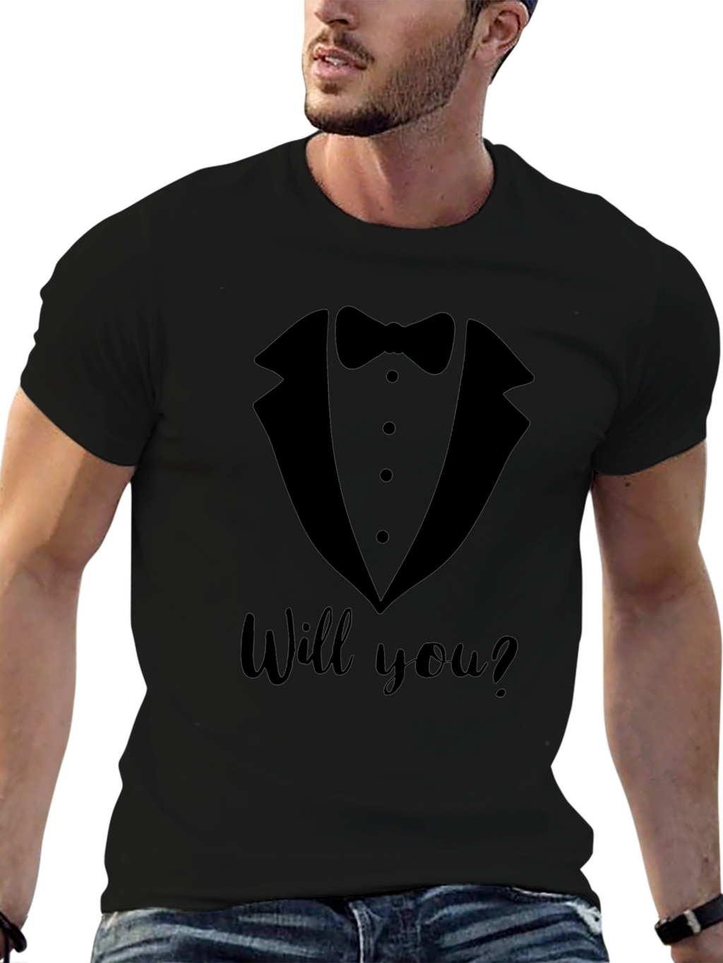 Tuxedo Proposal T-Shirt - Will You?