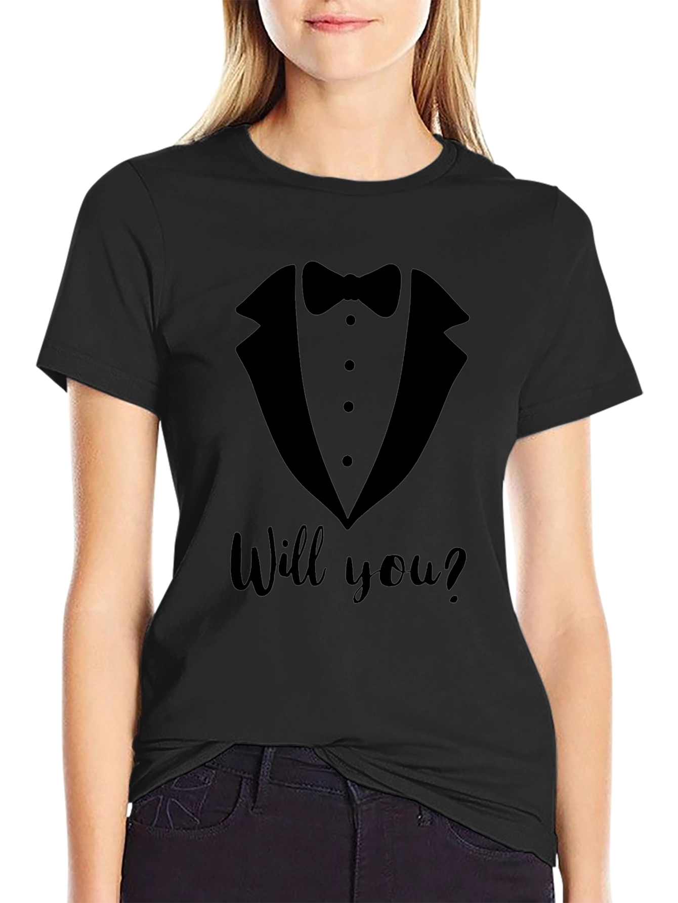Tuxedo Proposal T-Shirt - Will You?