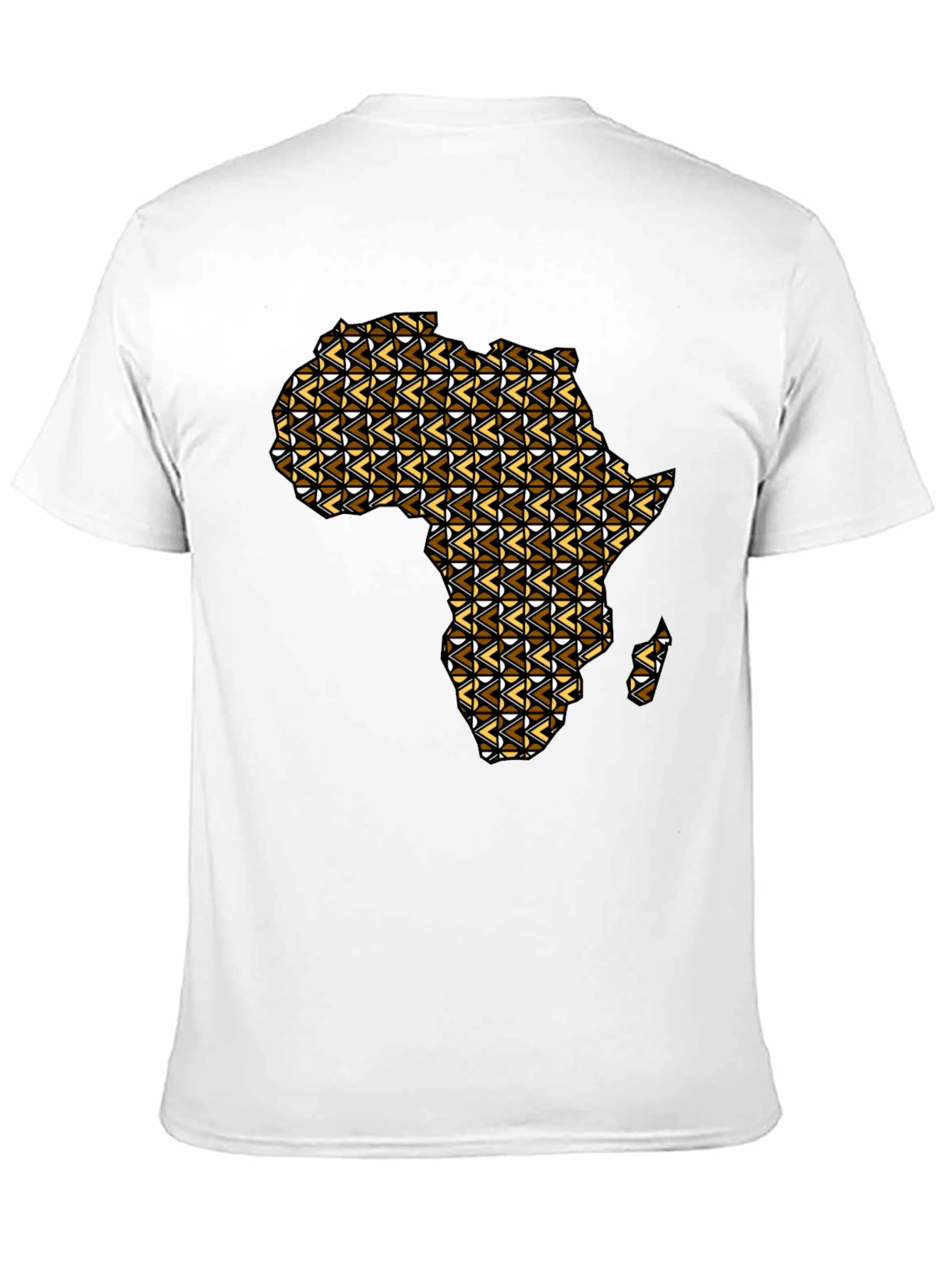 Africa Map Graphic Tee - Mens Black T-Shirt