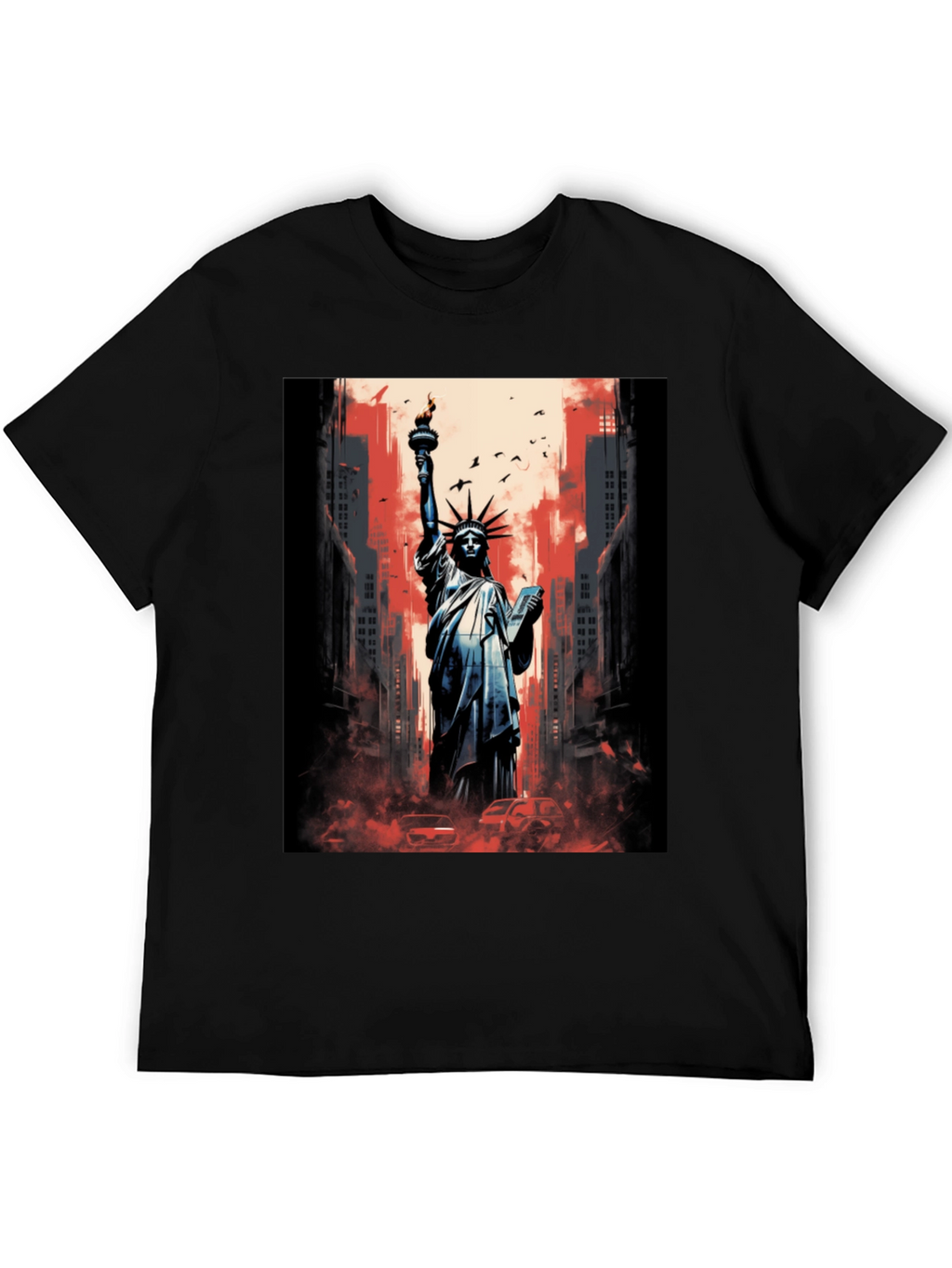 Statue of Liberty Graphic Tee - Patriotic Style