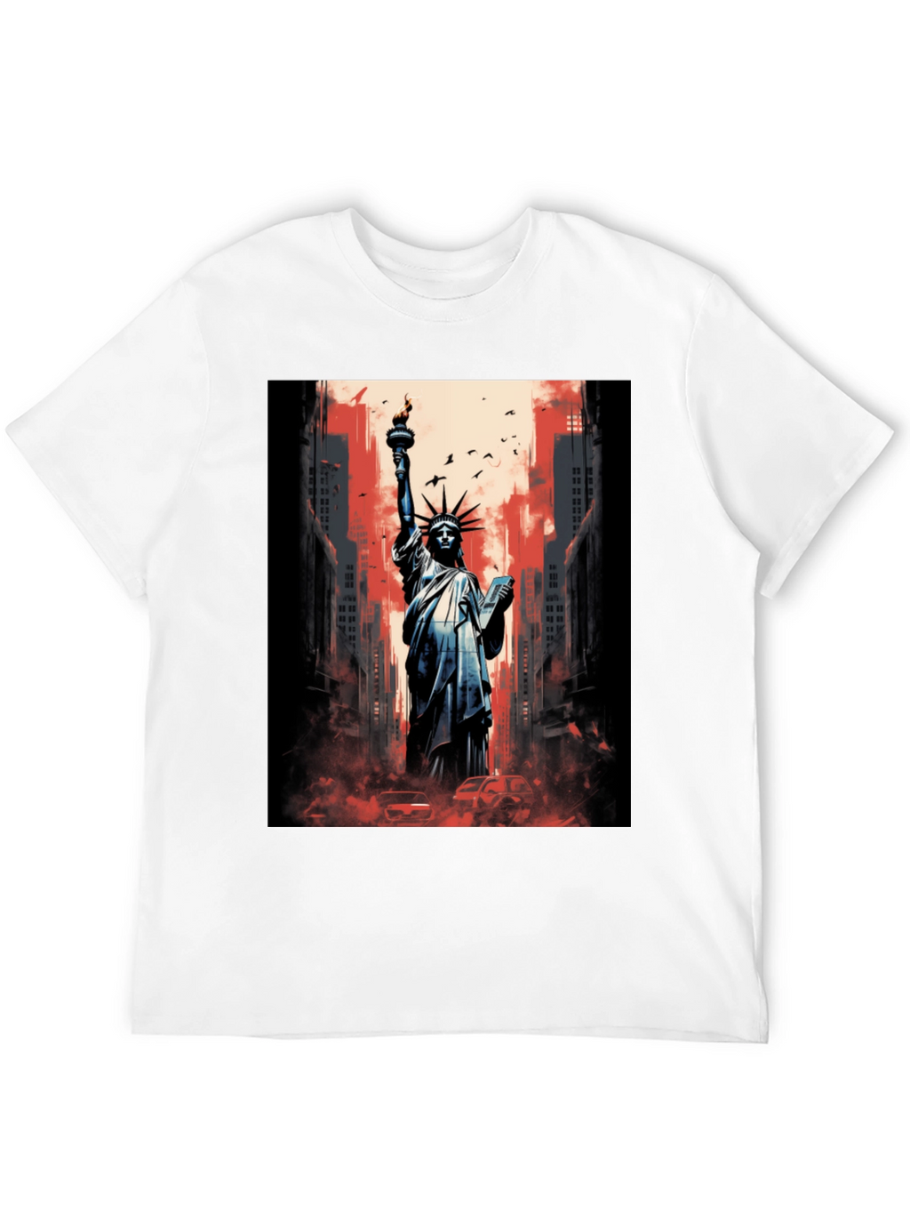 Statue of Liberty Graphic Tee - Patriotic Style