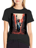 Statue of Liberty Graphic Tee - Patriotic Style