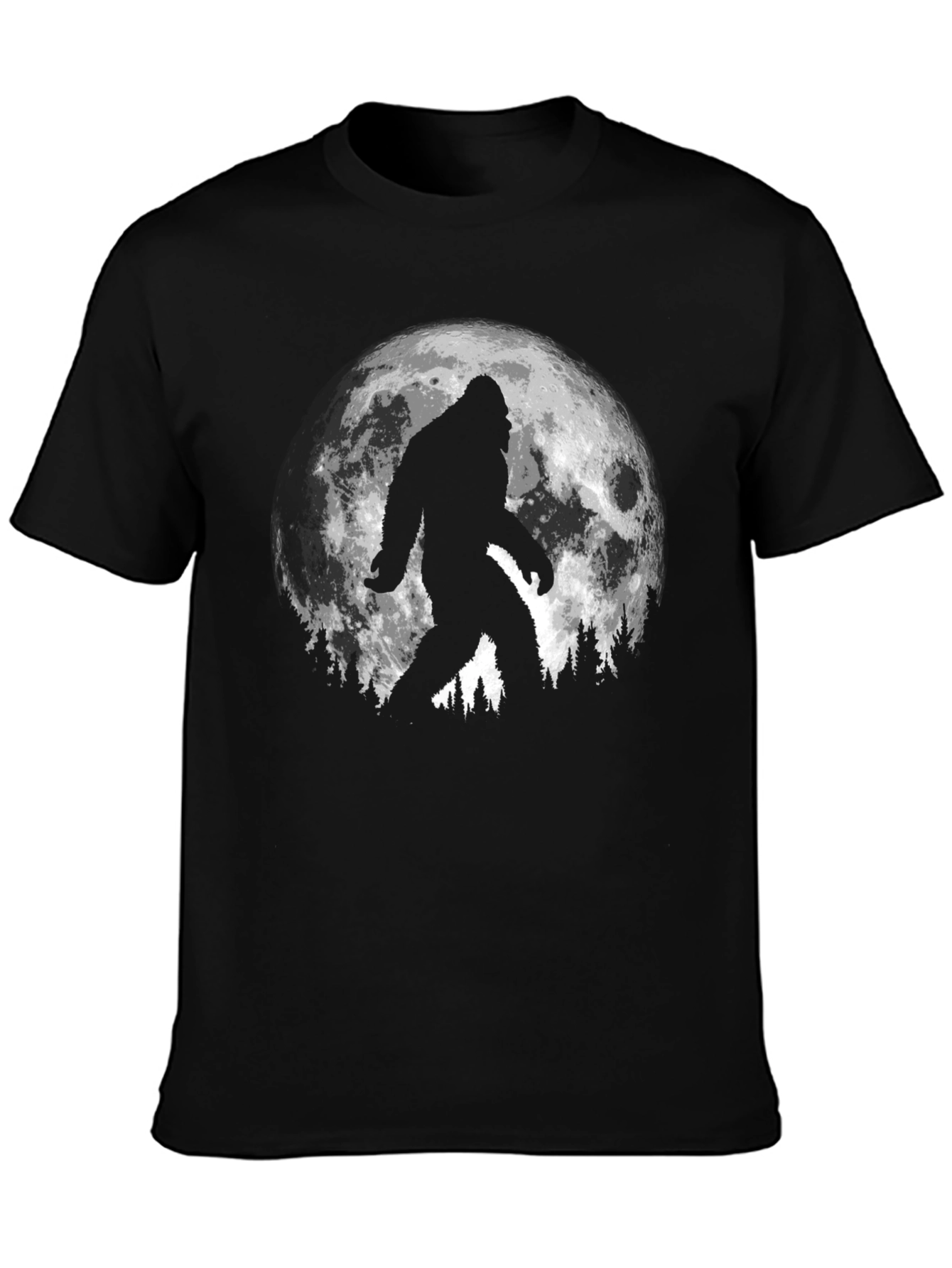 Bigfoot Moon T-Shirt - Mythical Creature Tee