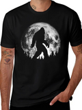 Bigfoot Moon T-Shirt - Mythical Creature Tee
