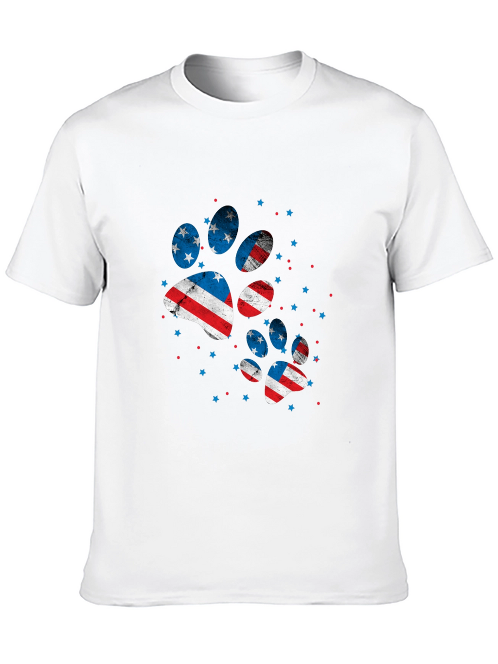 Patriotic Paw Print T-Shirt
