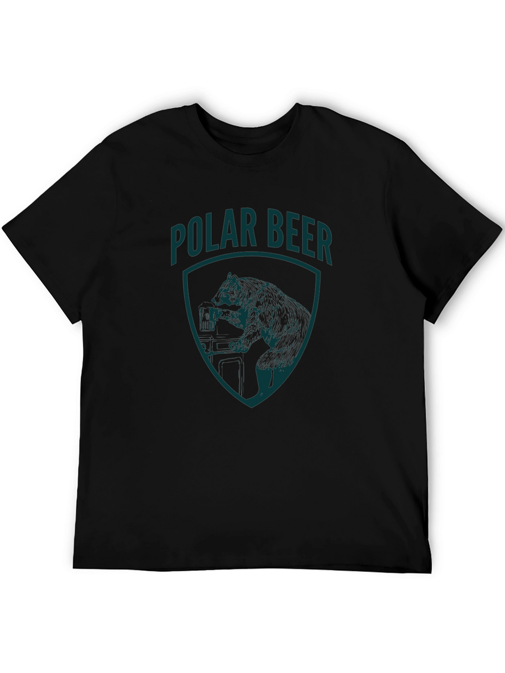 Polar Bear Graphic T-Shirt - Black Tee