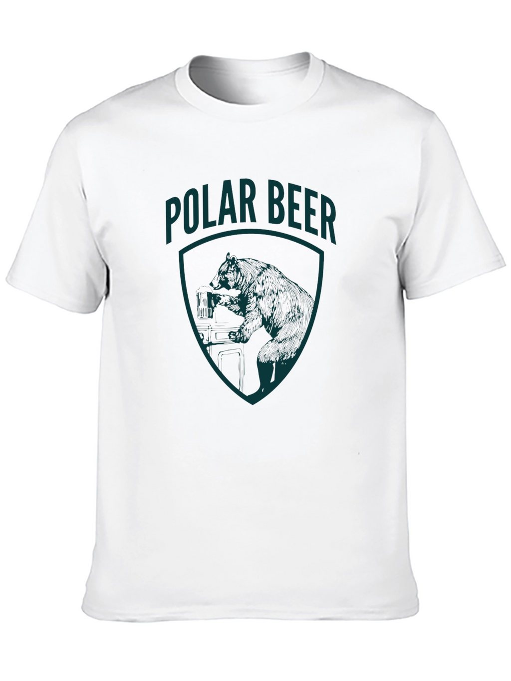 Polar Bear Graphic T-Shirt - Black Tee
