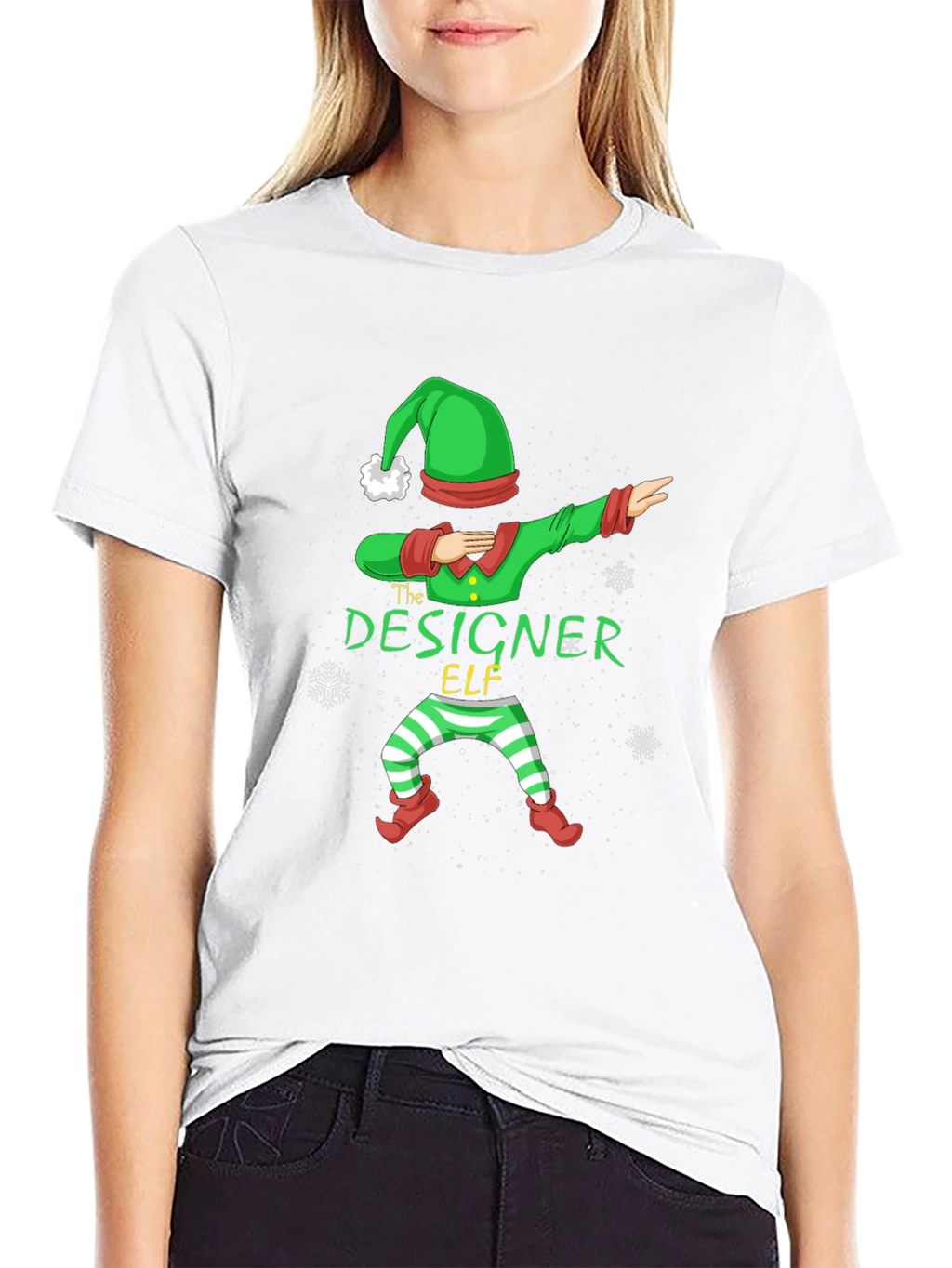 Designer Elf Dab T-Shirt - Christmas Holiday Tee