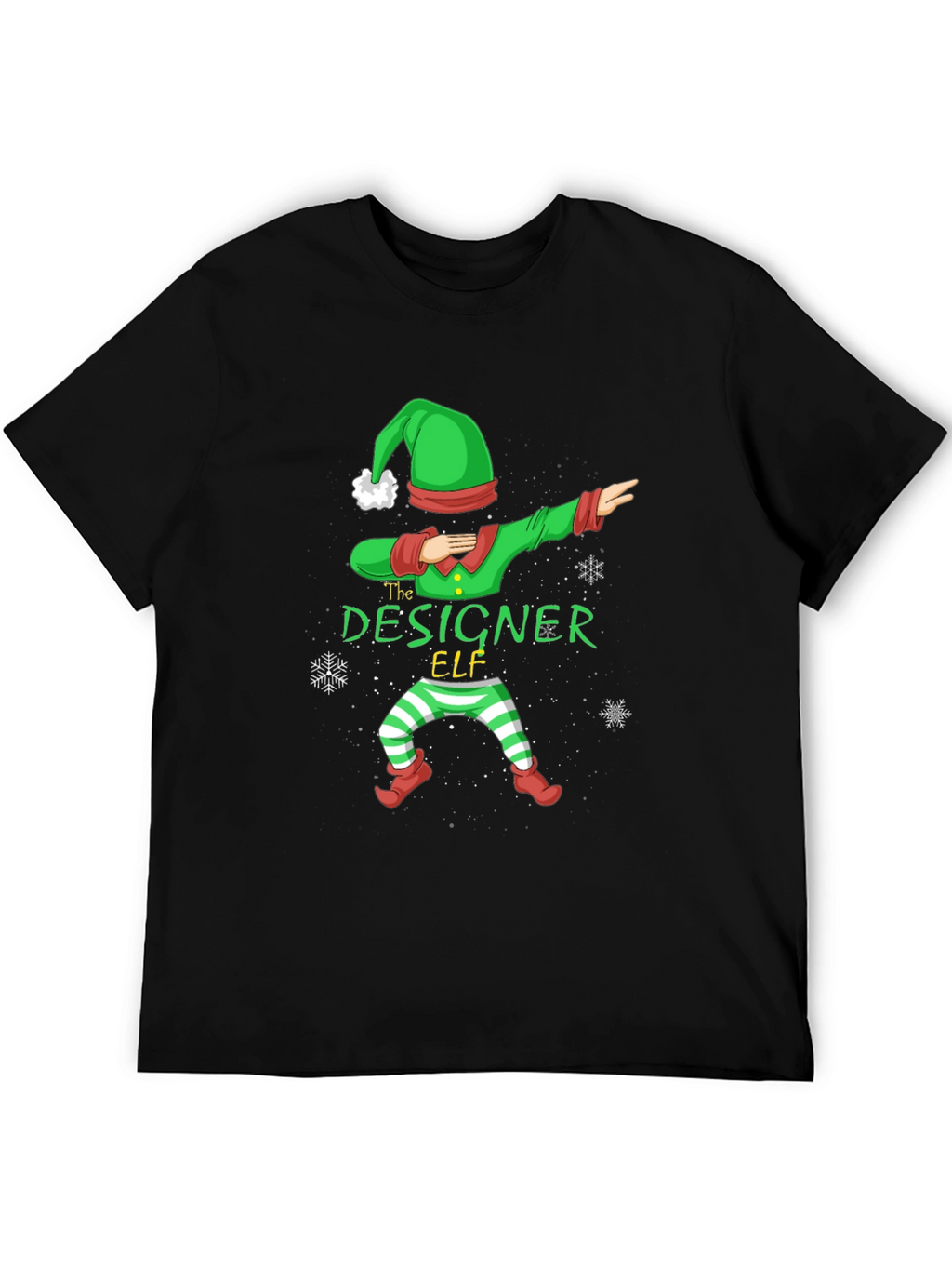 Designer Elf Dab T-Shirt - Christmas Holiday Tee