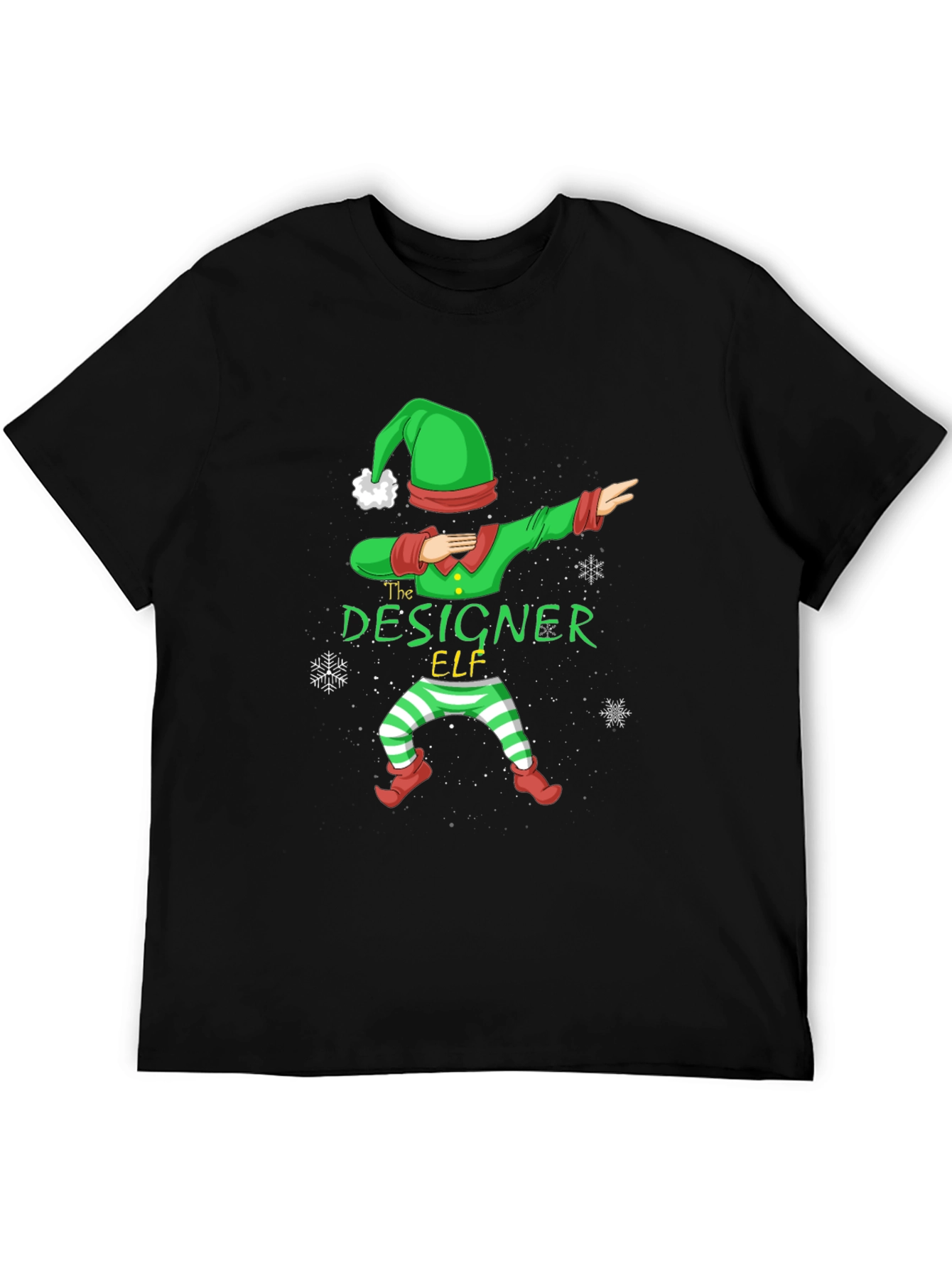 Designer Elf Dab T-Shirt - Christmas Holiday Tee