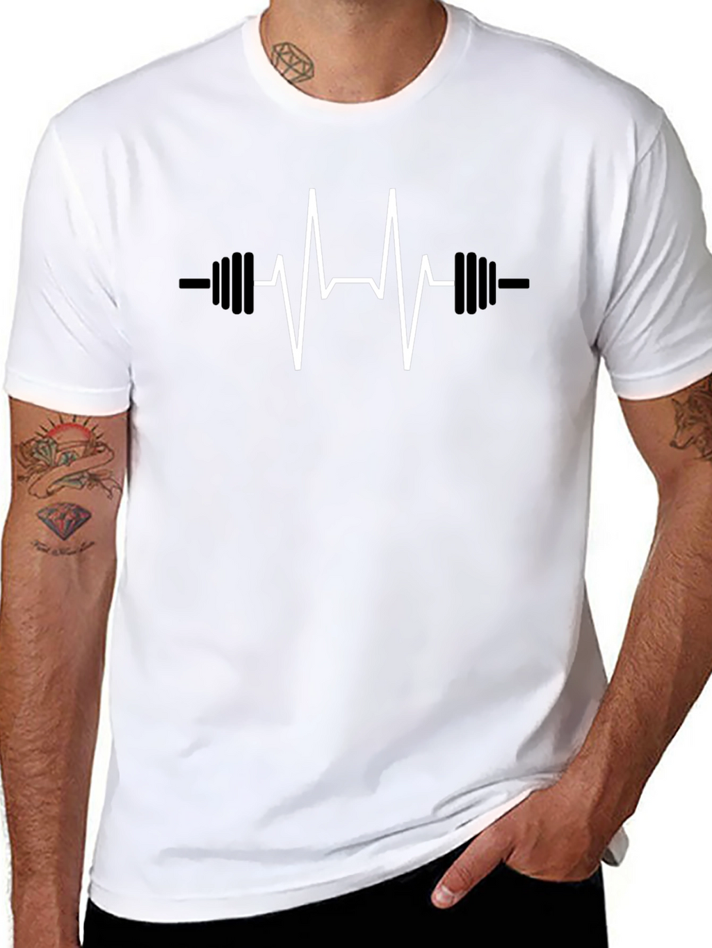 Fitness Heartbeat T-Shirt - Gym Lover