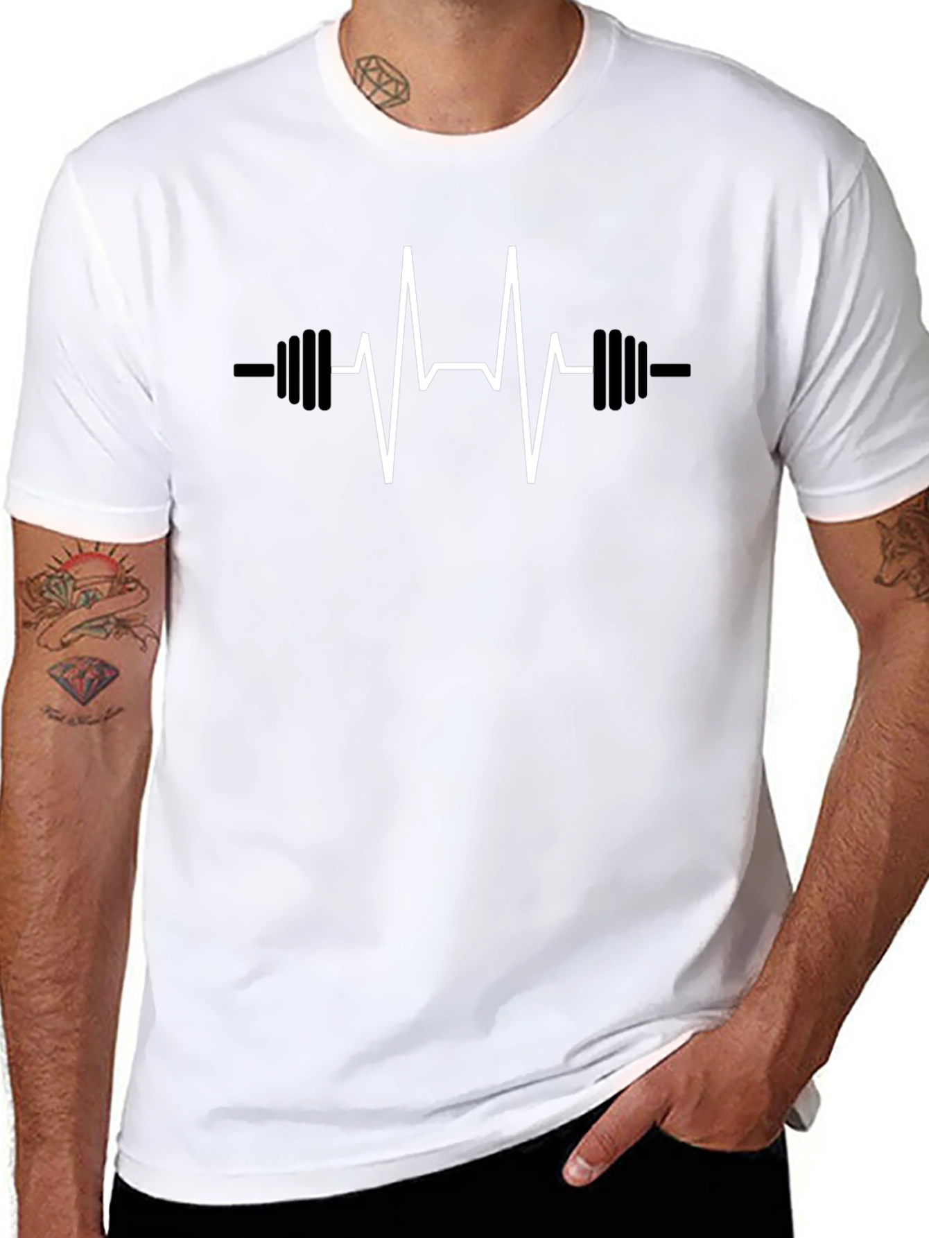 Fitness Heartbeat T-Shirt - Gym Lover