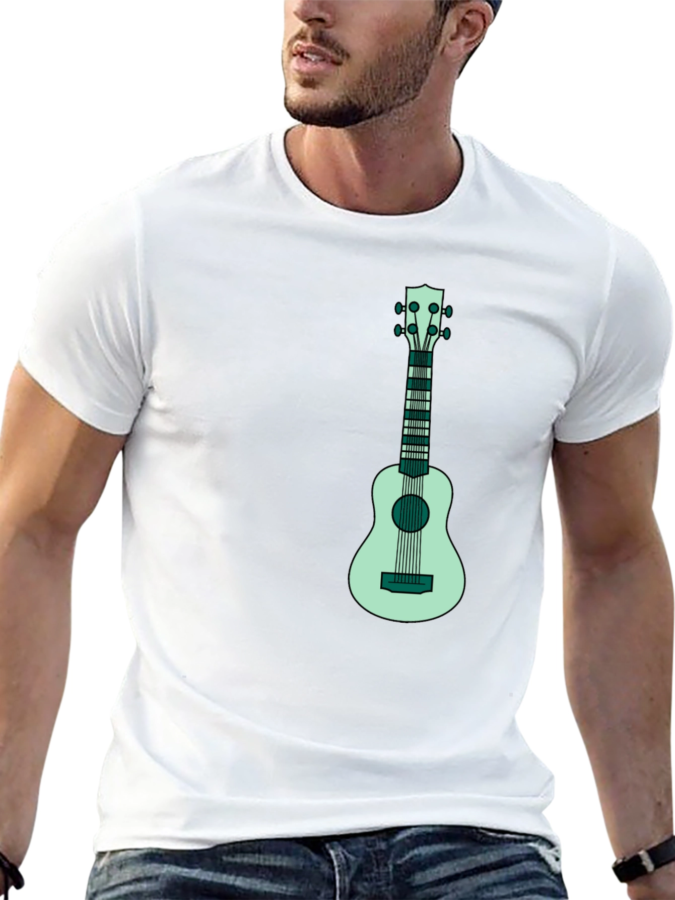 Ukulele Graphic Tee - Cool Music Lover Shirt